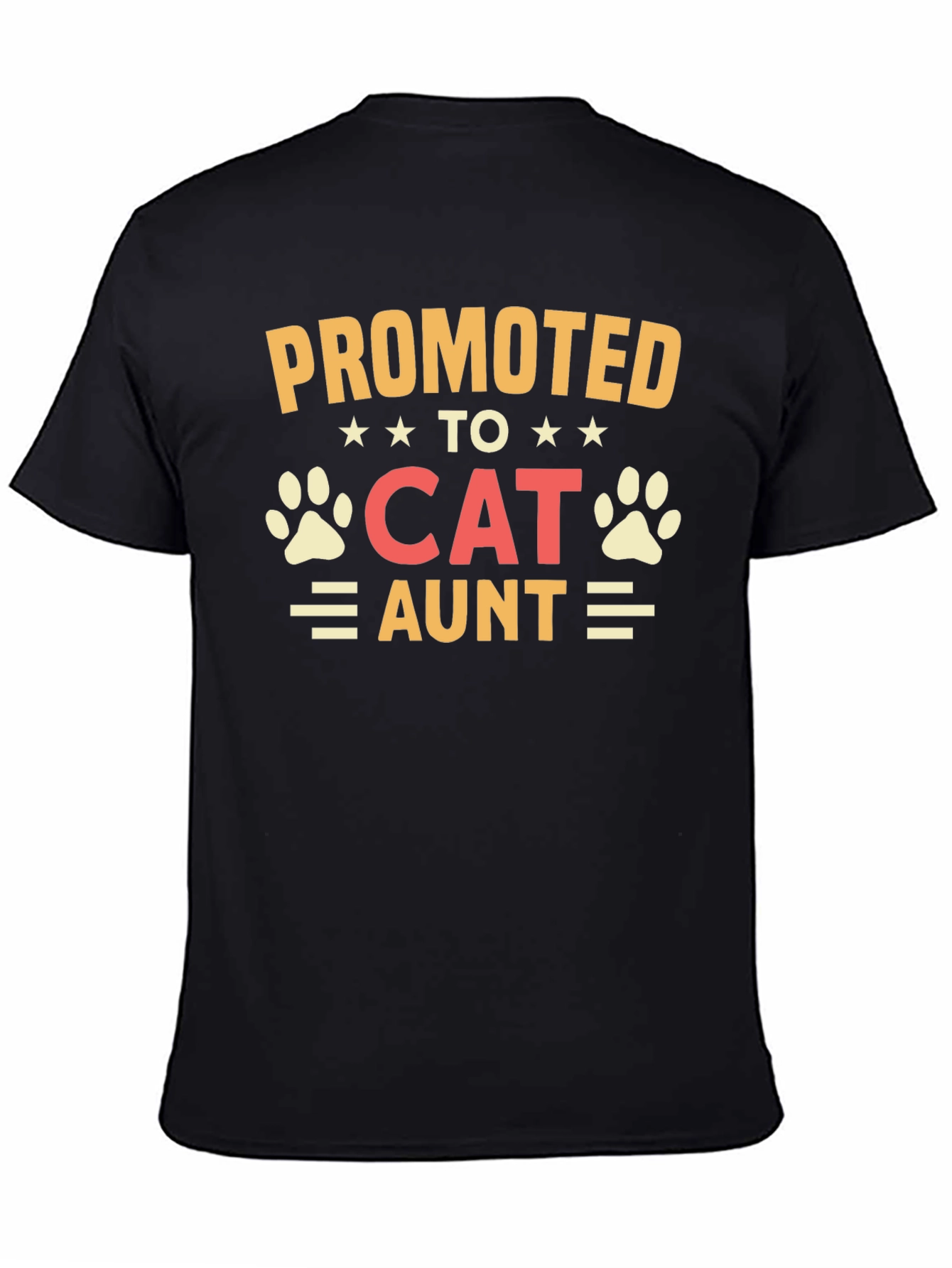 Promoted to Cat Aunt Graphic T-Shirt