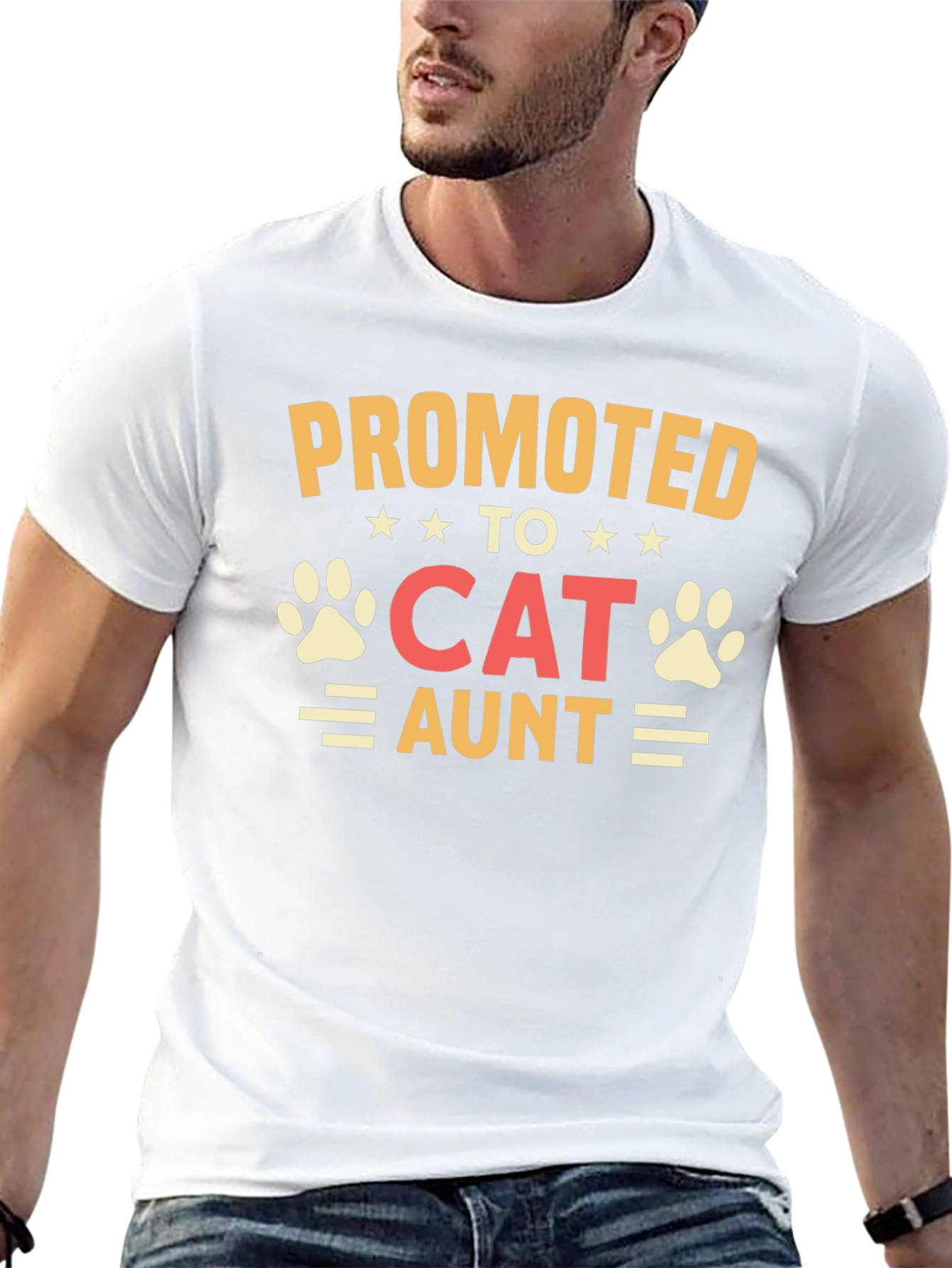 Promoted to Cat Aunt Graphic T-Shirt