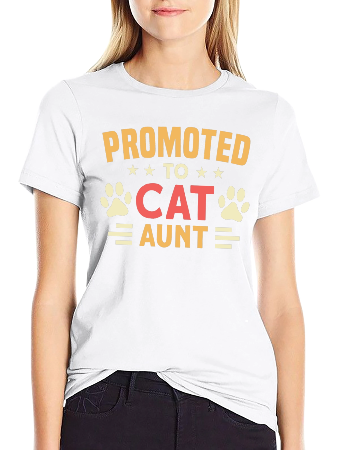Promoted to Cat Aunt Graphic T-Shirt