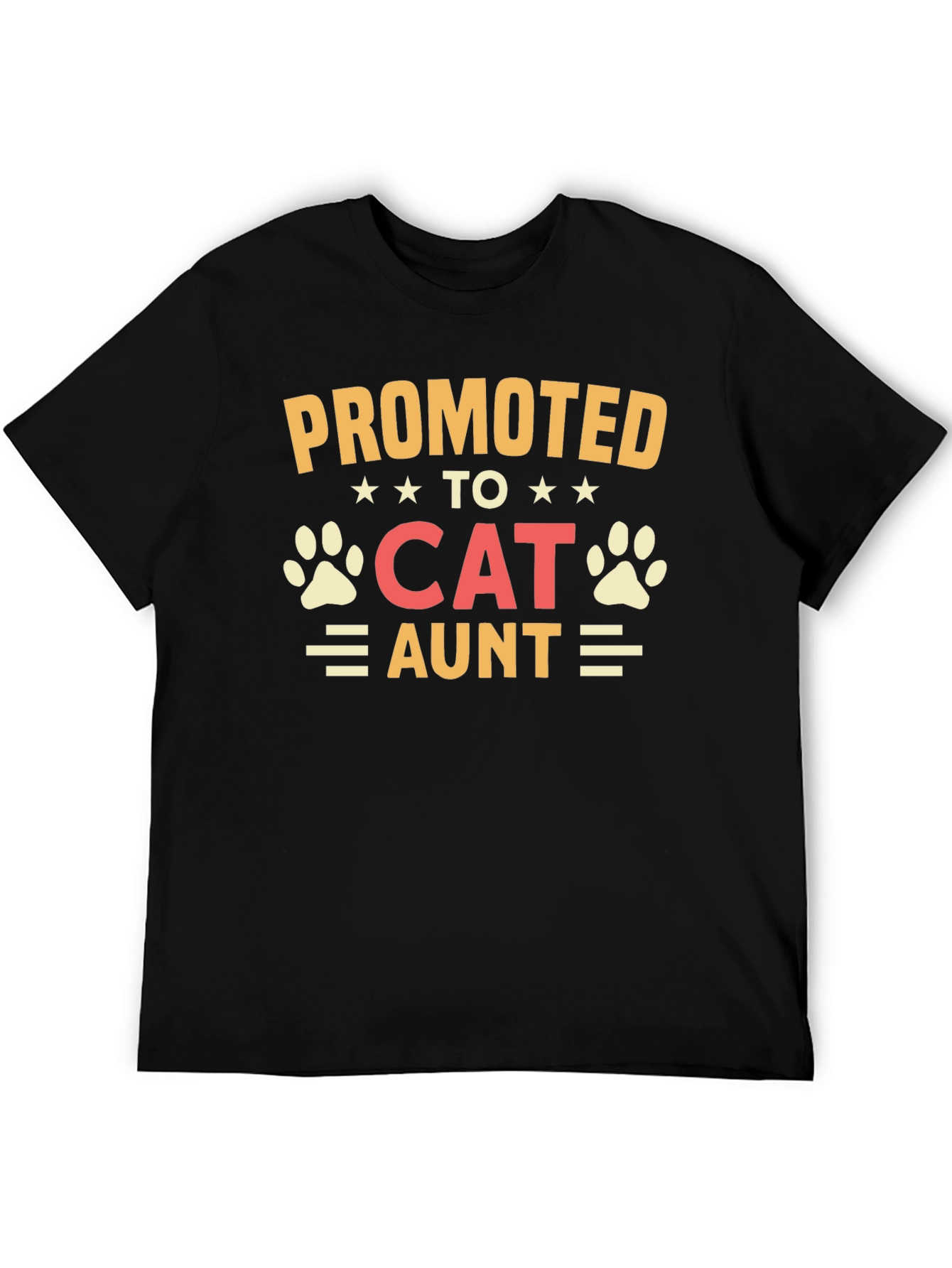 Promoted to Cat Aunt Graphic T-Shirt
