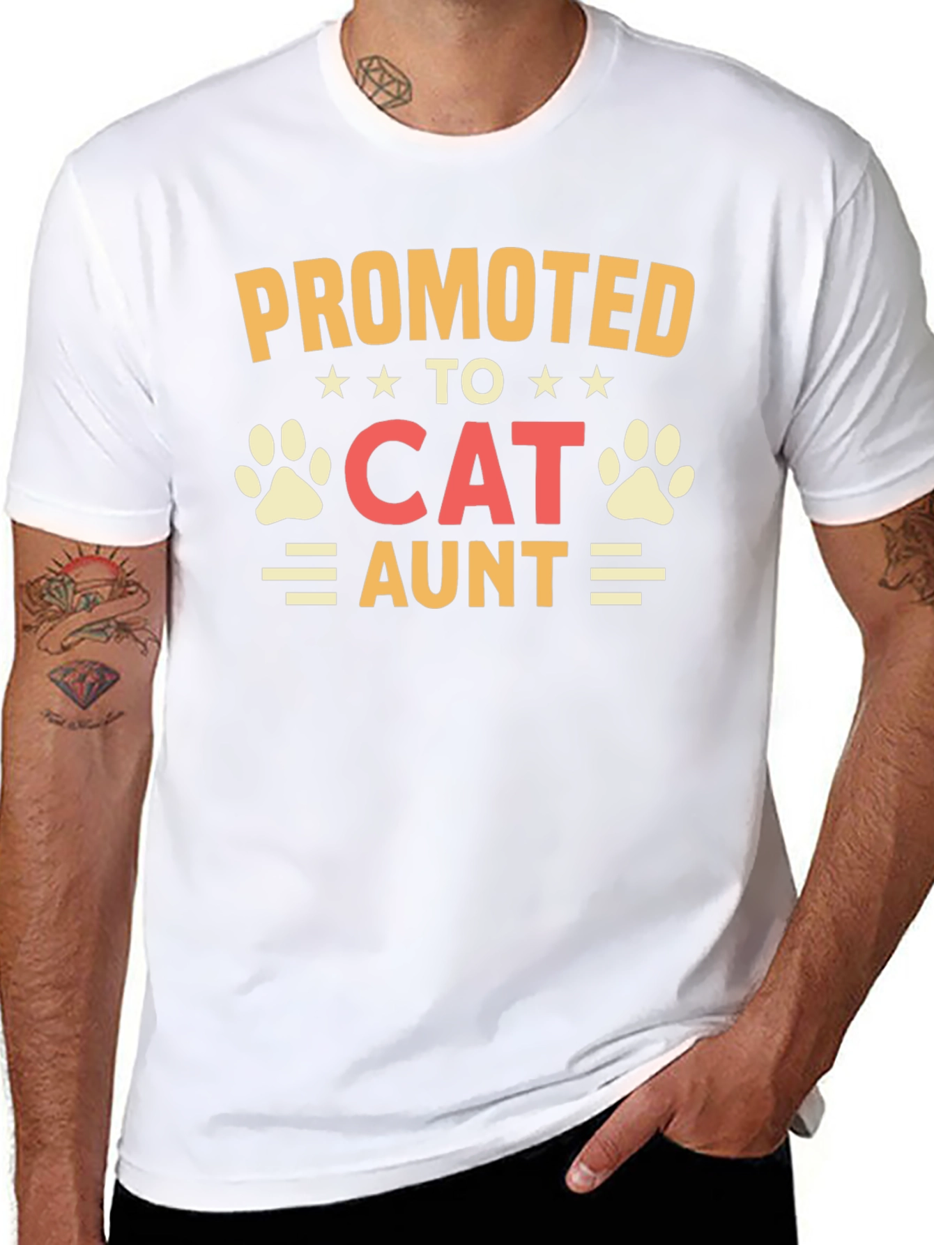 Promoted to Cat Aunt Graphic T-Shirt