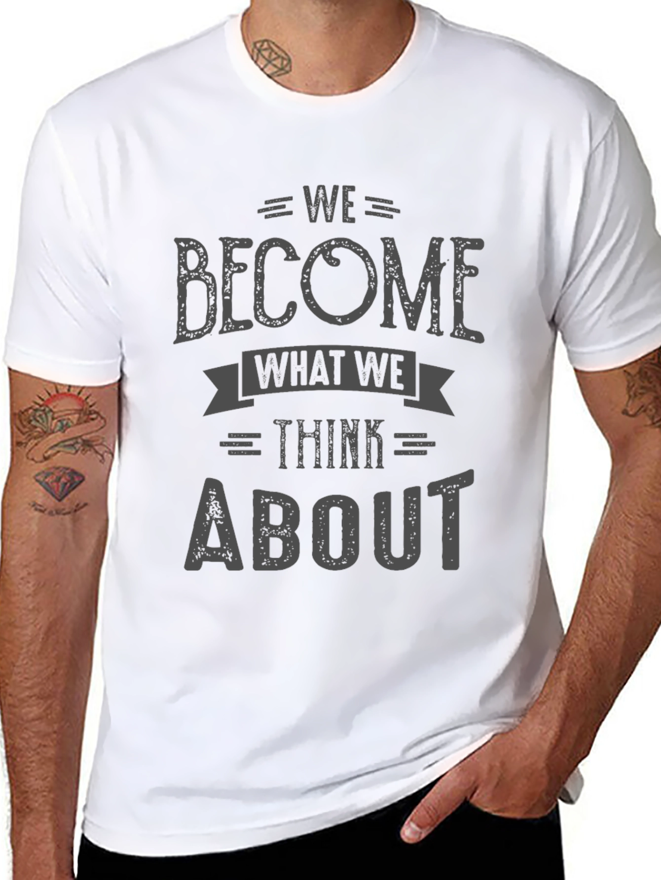 We Become What We Think About T-Shirt