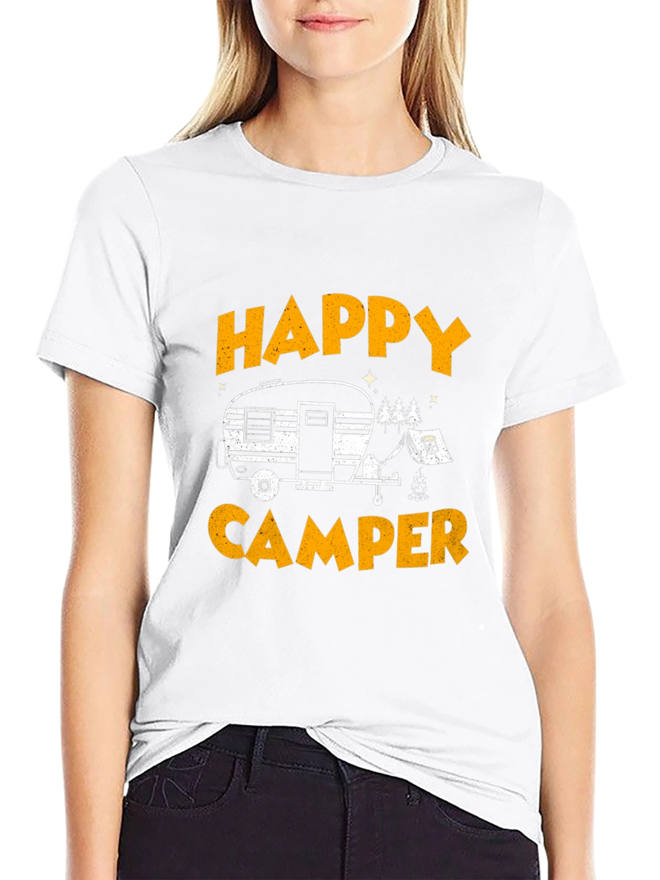 Happy Camper Graphic Tee - Adventure Awaits