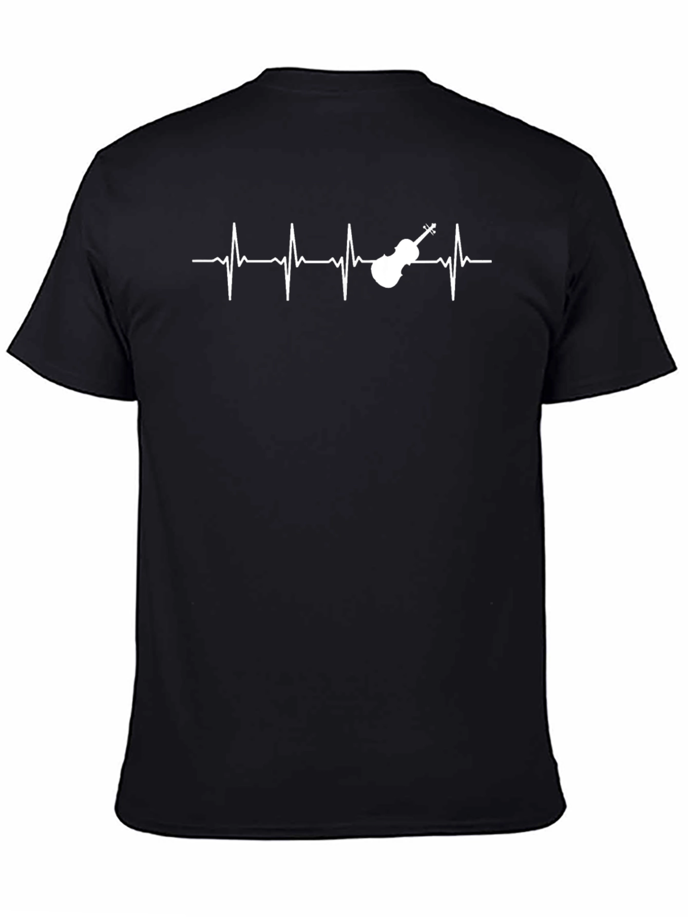 Musicians Heartbeat T-Shirt - Violin Pulse Tee