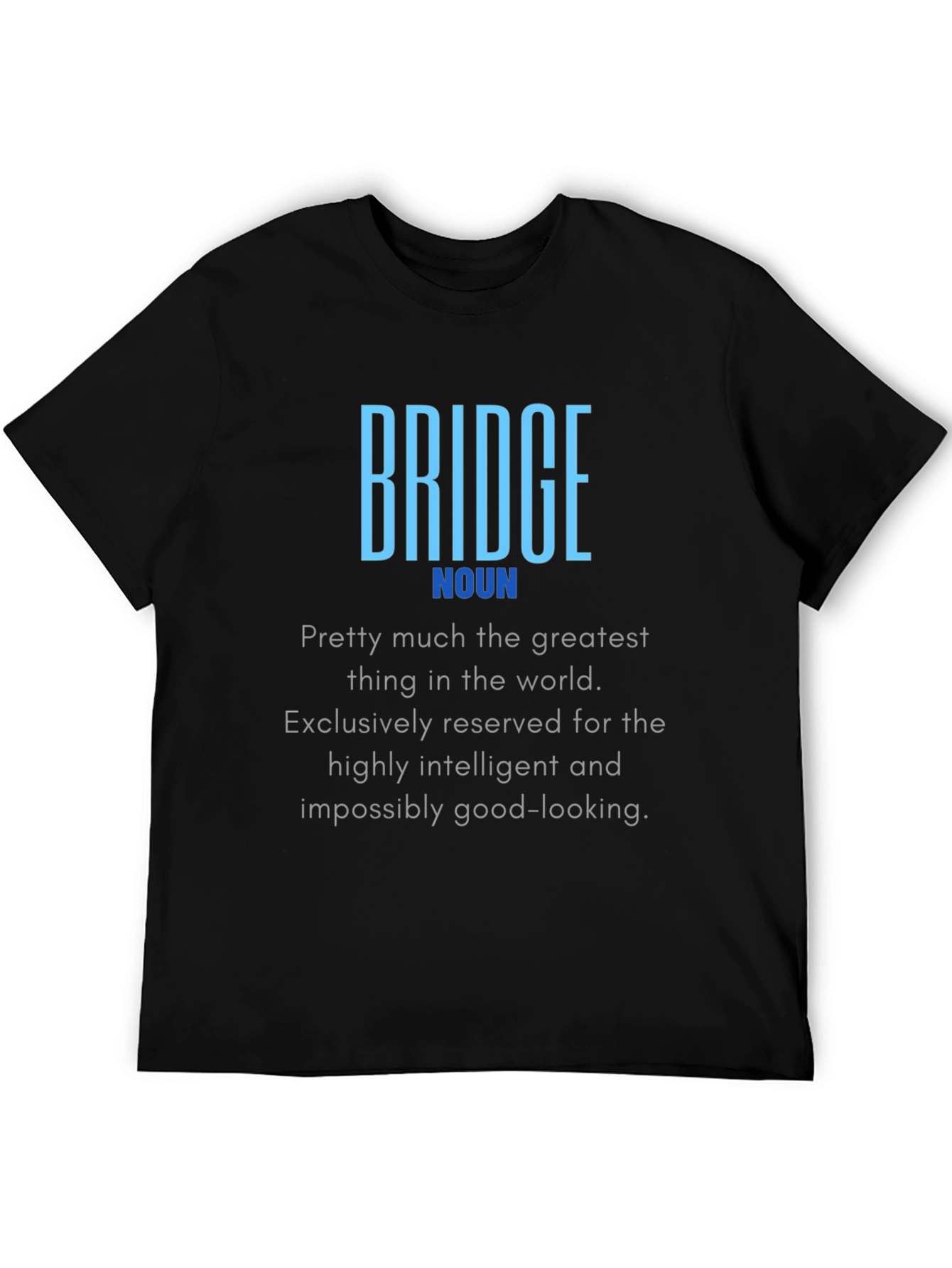 Bridge Noun Definition T-Shirt - Intelligent & Good-Looking