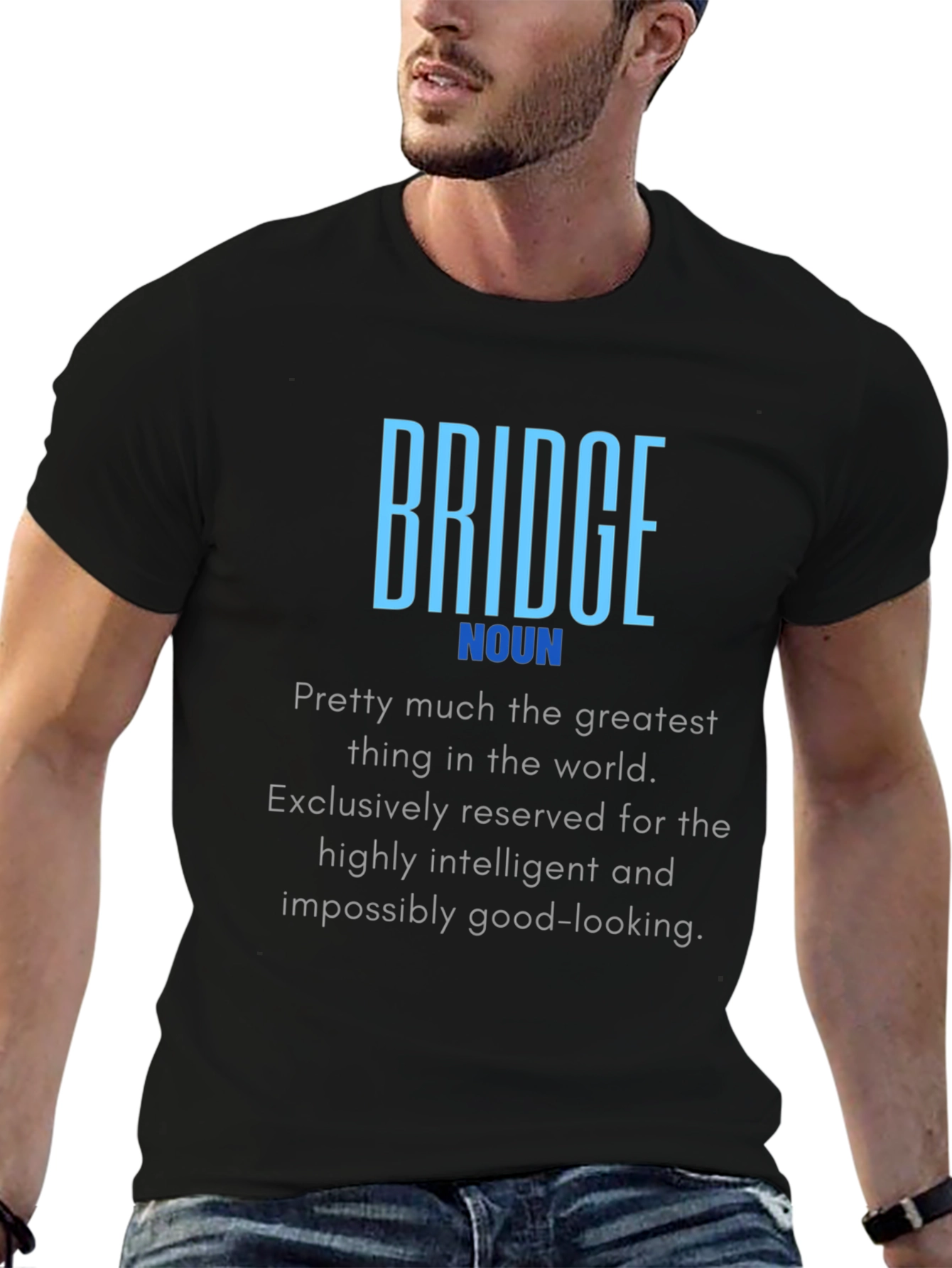 Bridge Noun Definition T-Shirt - Intelligent & Good-Looking
