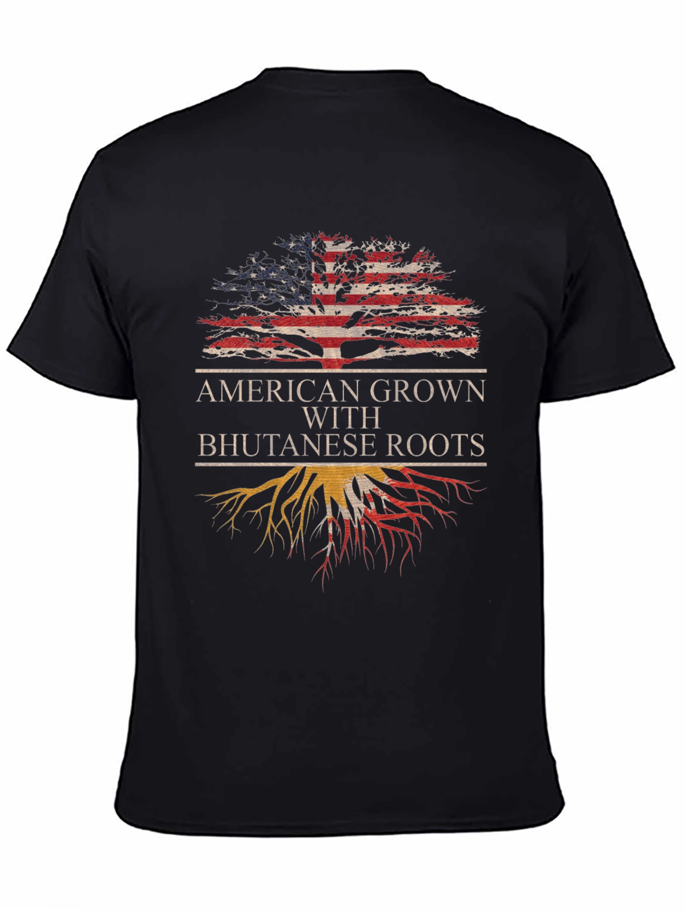 American Grown Bhutanese Roots T-Shirt