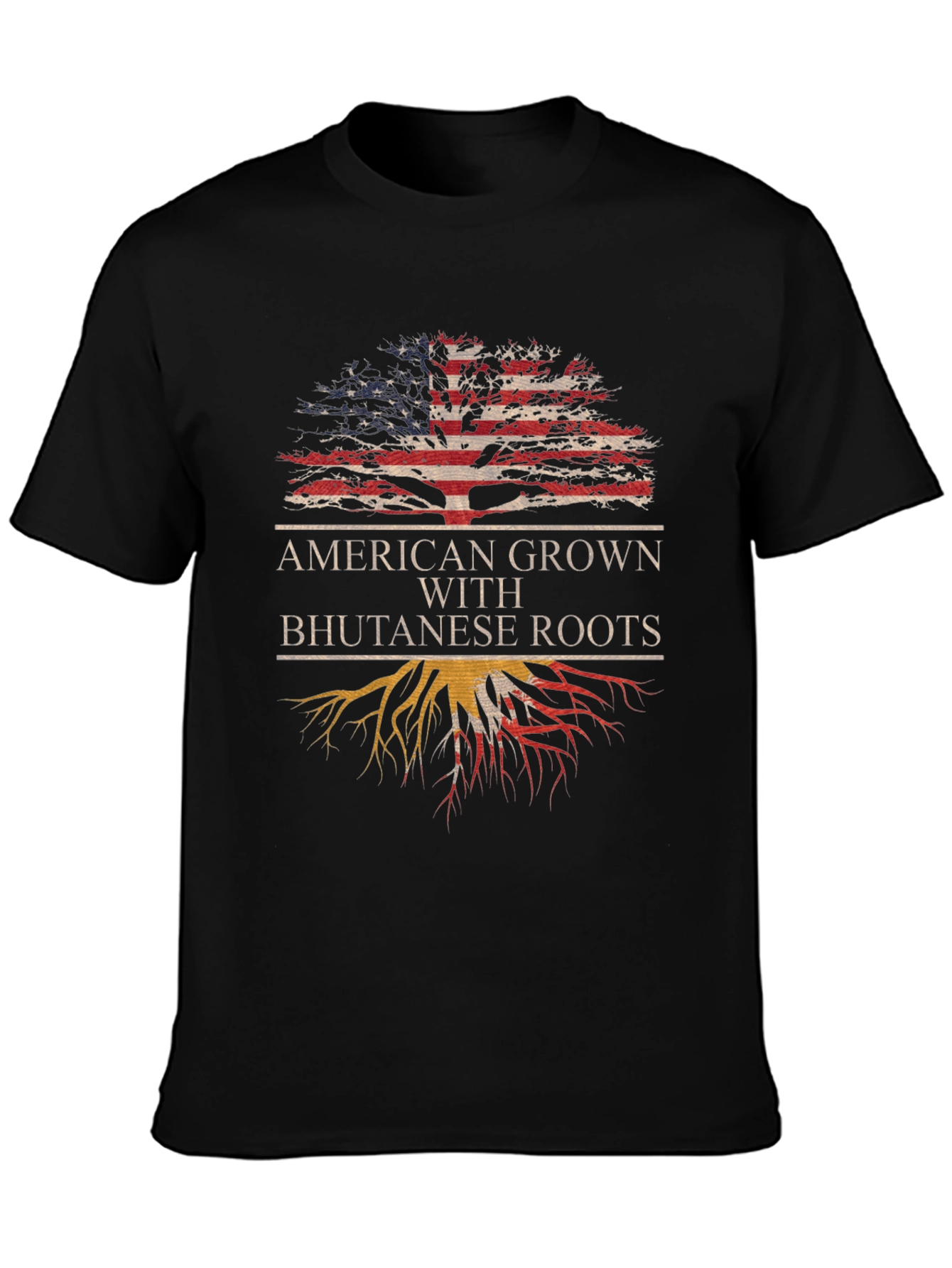 American Grown Bhutanese Roots T-Shirt