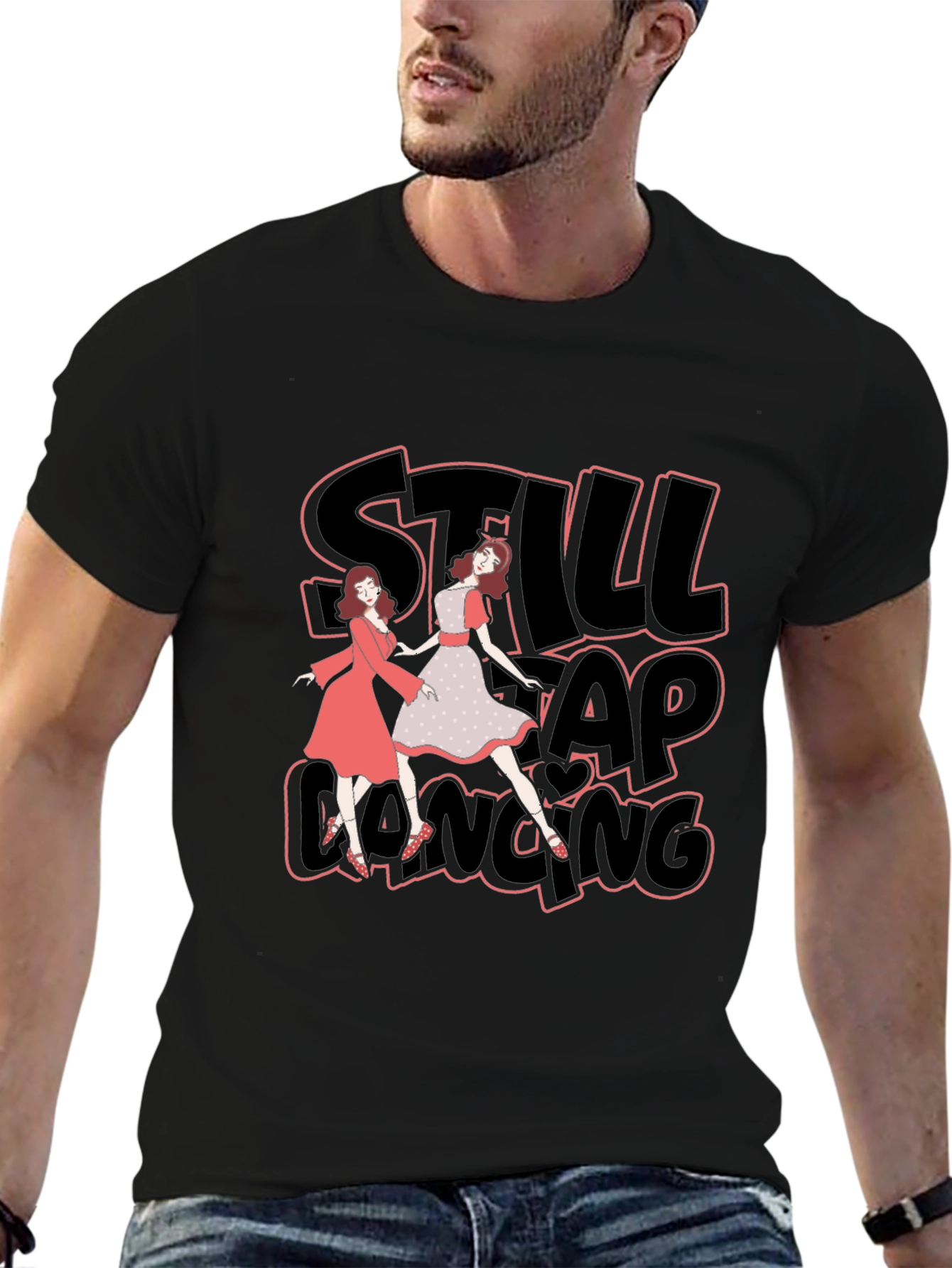 Still Tap Dancing Black T-Shirt