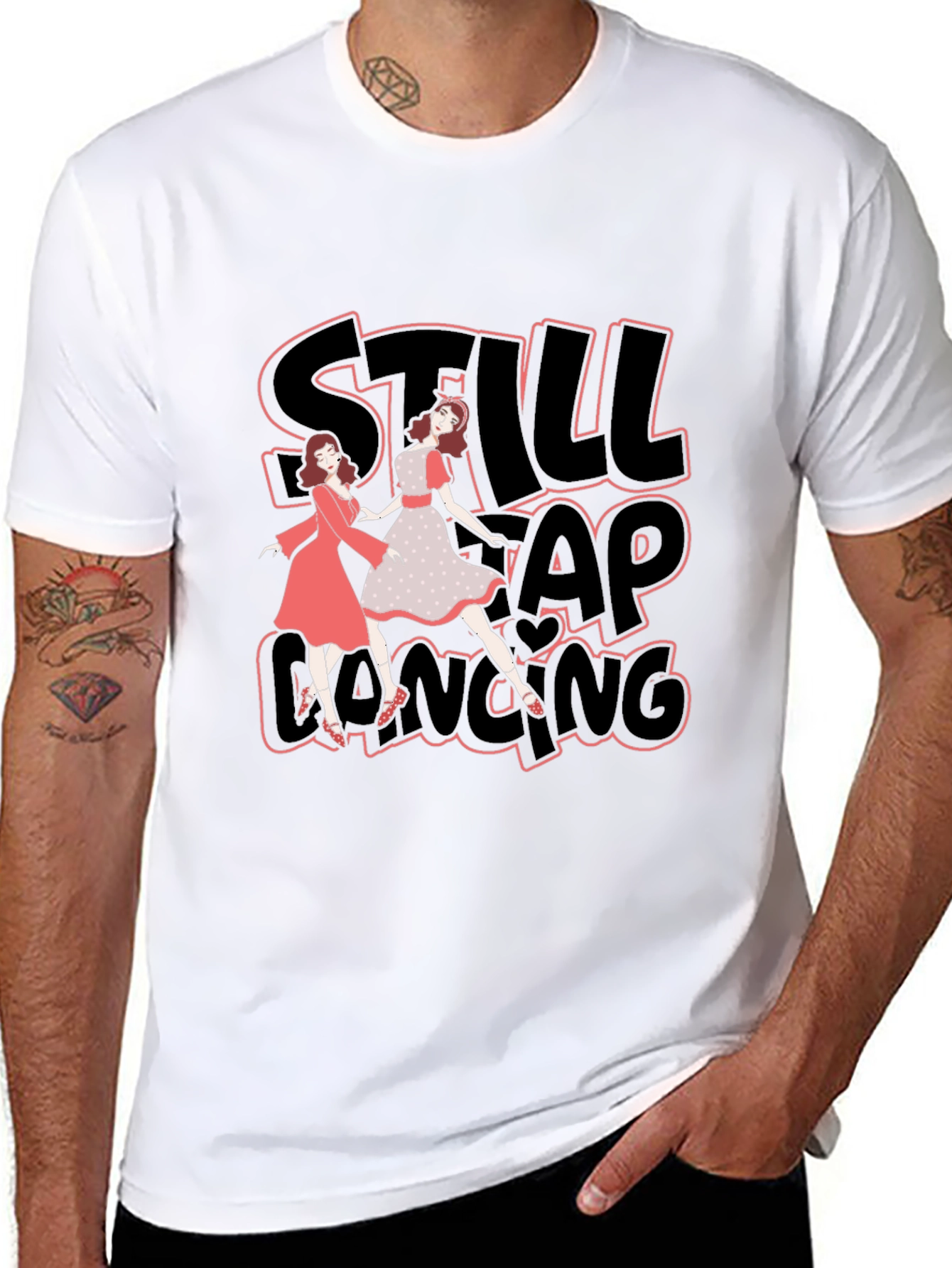 Still Tap Dancing Black T-Shirt