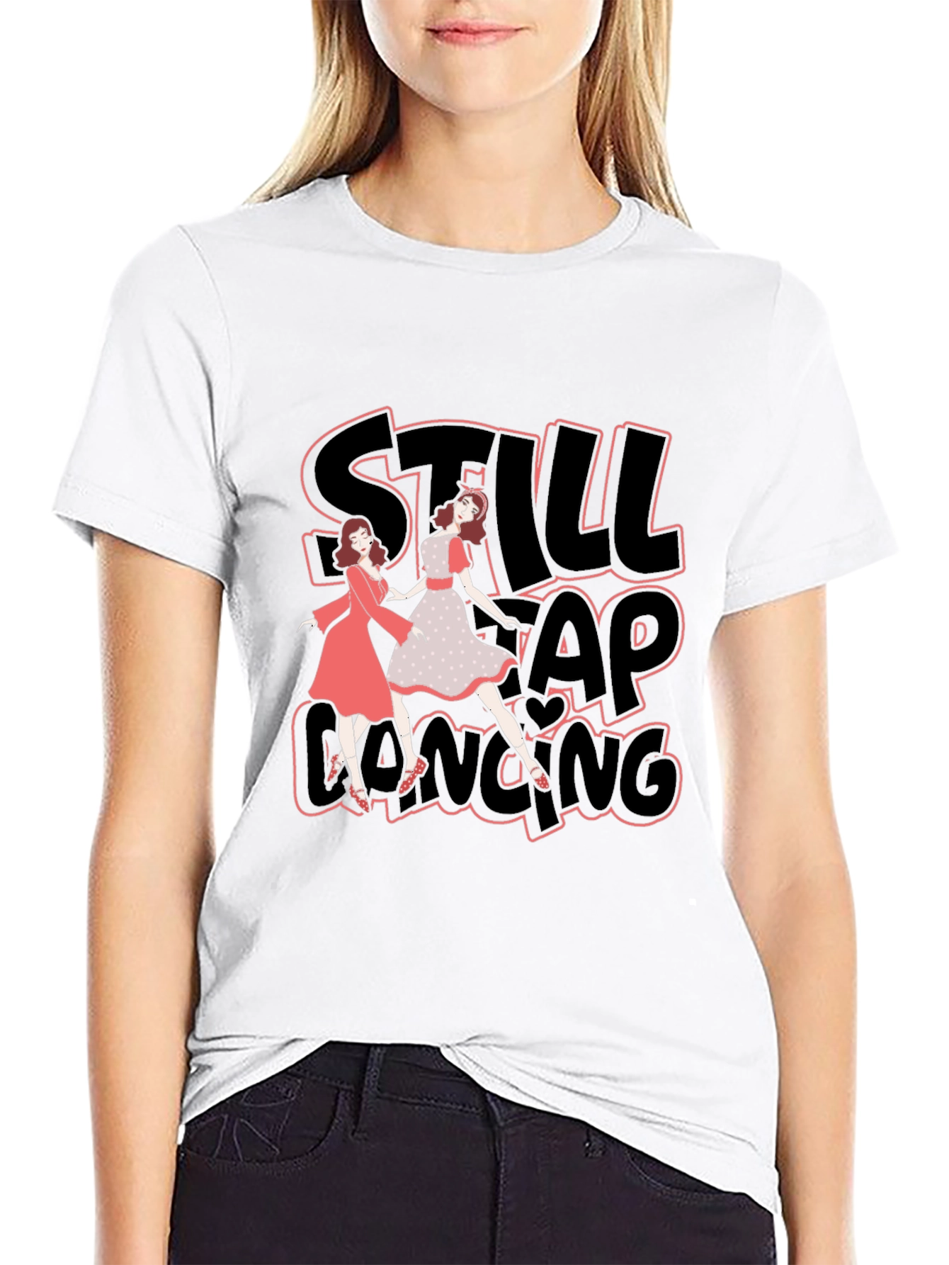 Still Tap Dancing Black T-Shirt
