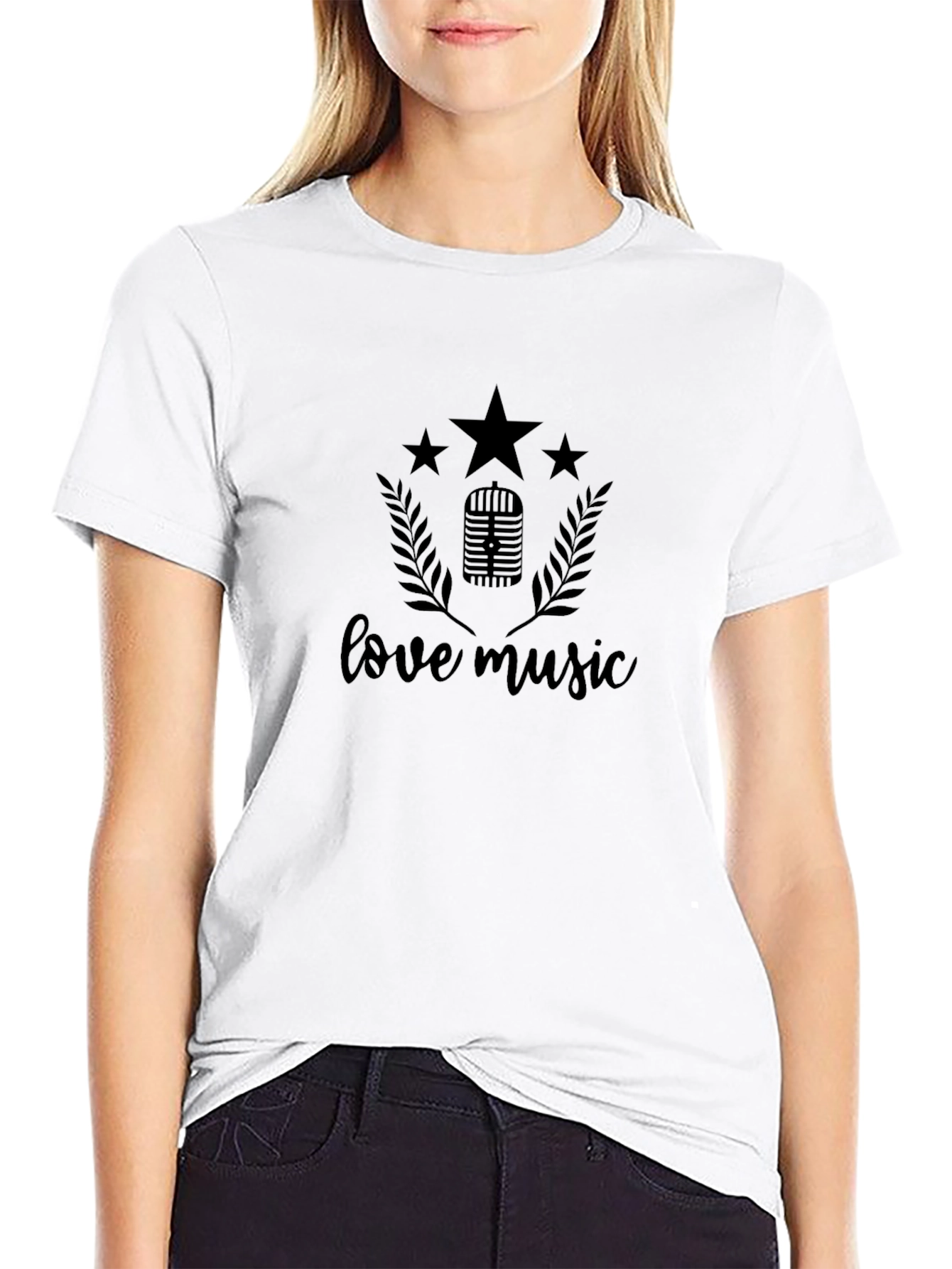 Love Music Black T-Shirt