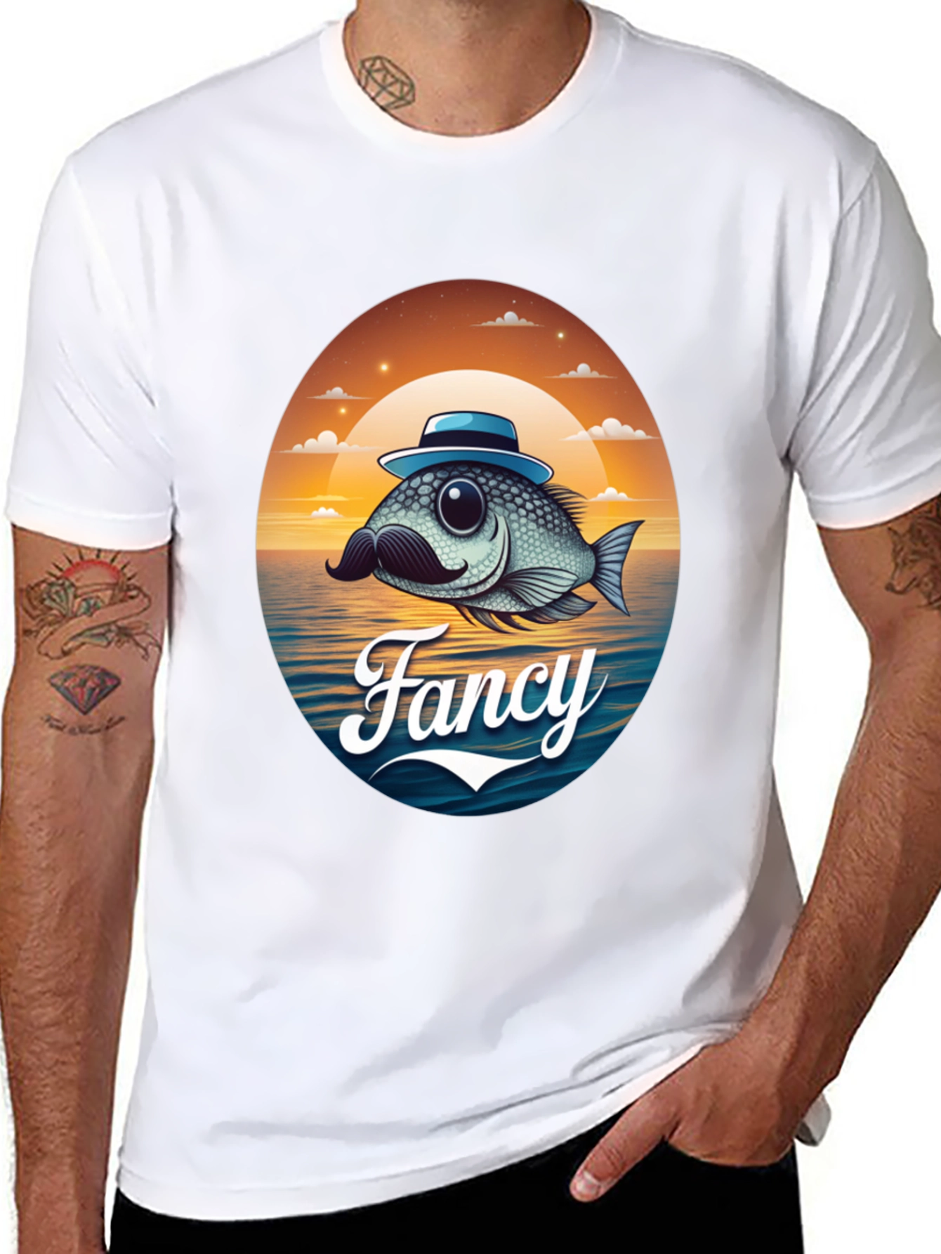Fancy Fish Graphic T-Shirt - Unique Design