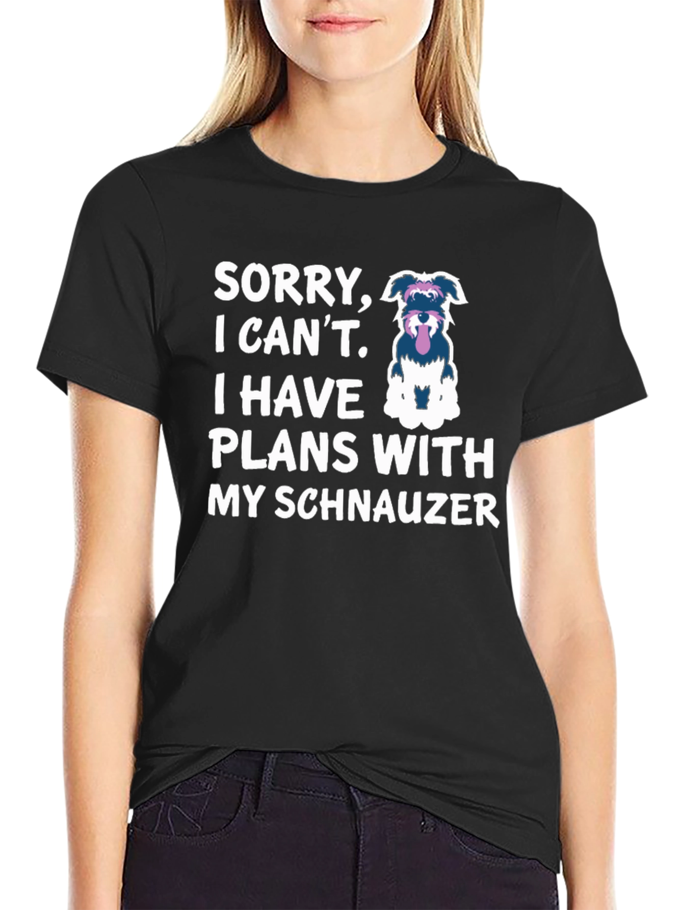 Schnauzer Plans T-Shirt Dog Lover Tee