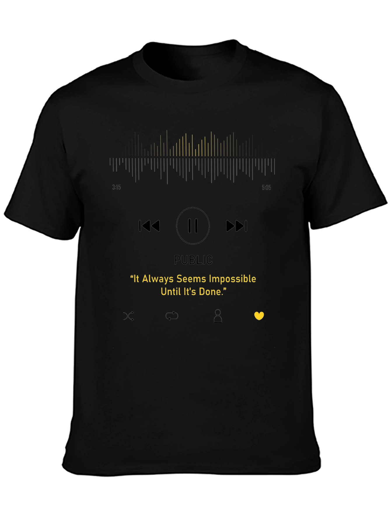 Motivational T-Shirt - It Always Seems Impossible