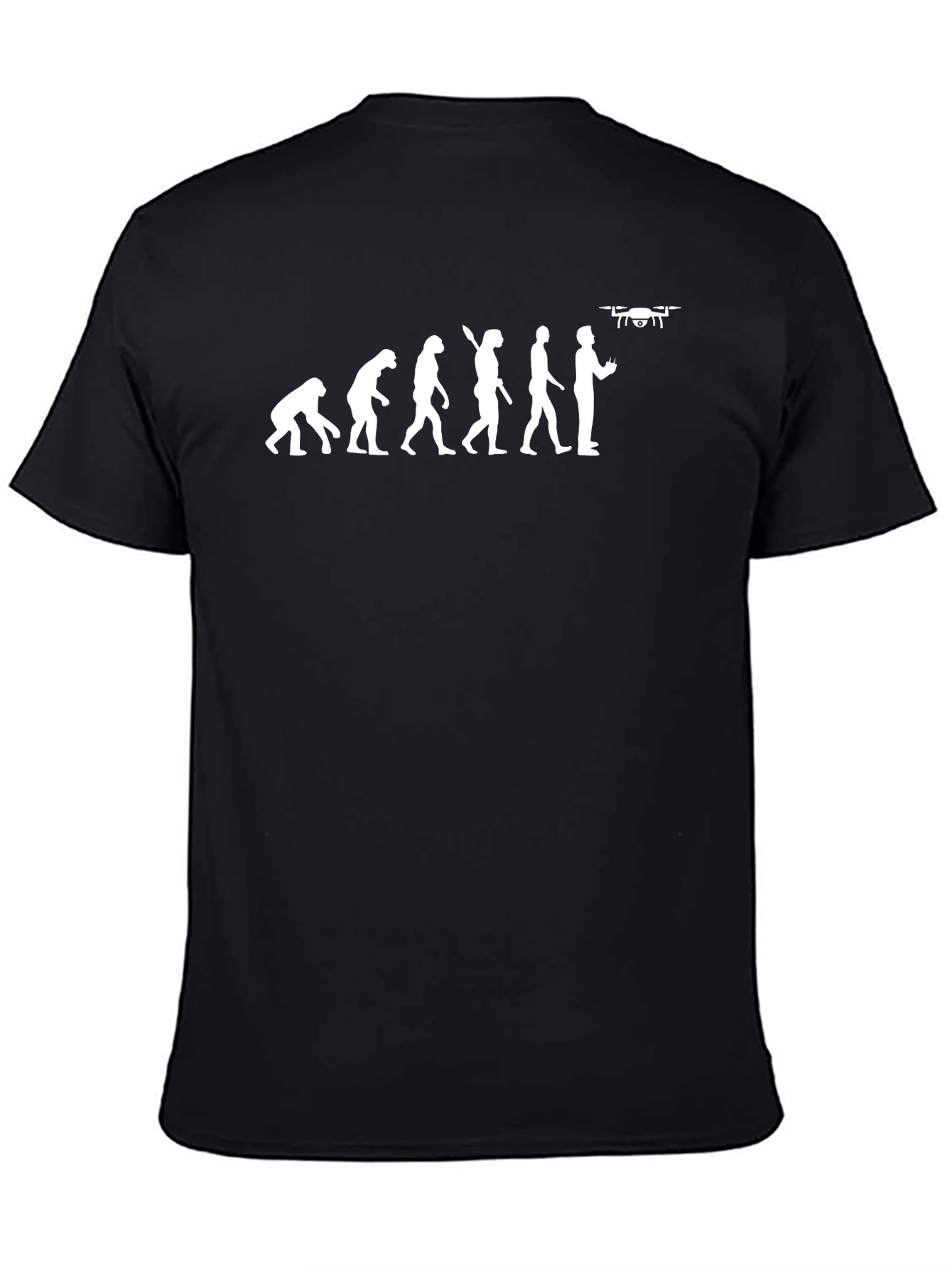 Evolution of Drone Pilot T-Shirt - Black Cotton Tee