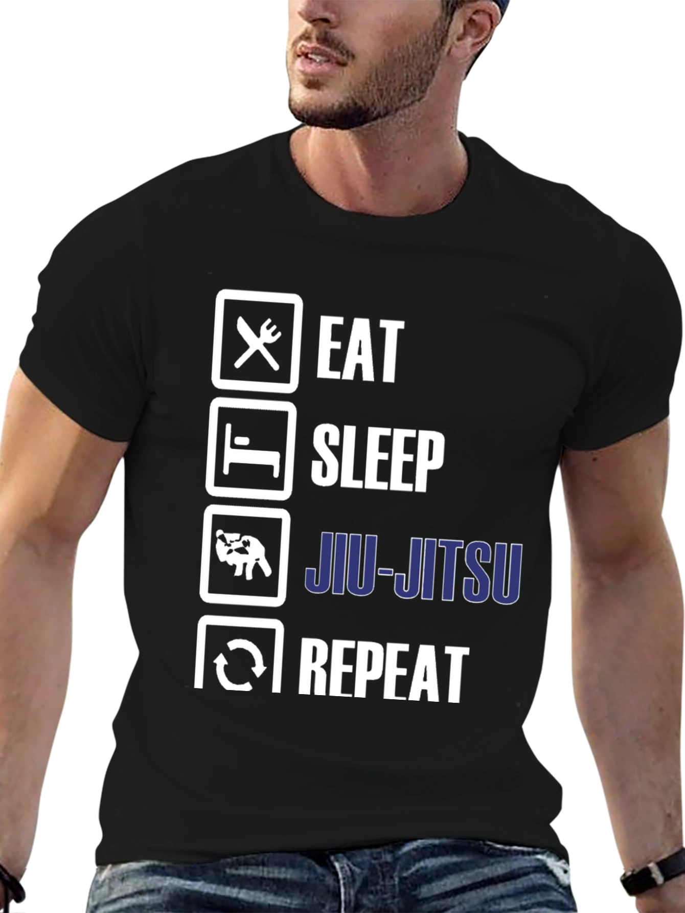 Eat Sleep Jiu-Jitsu Repeat T-Shirt