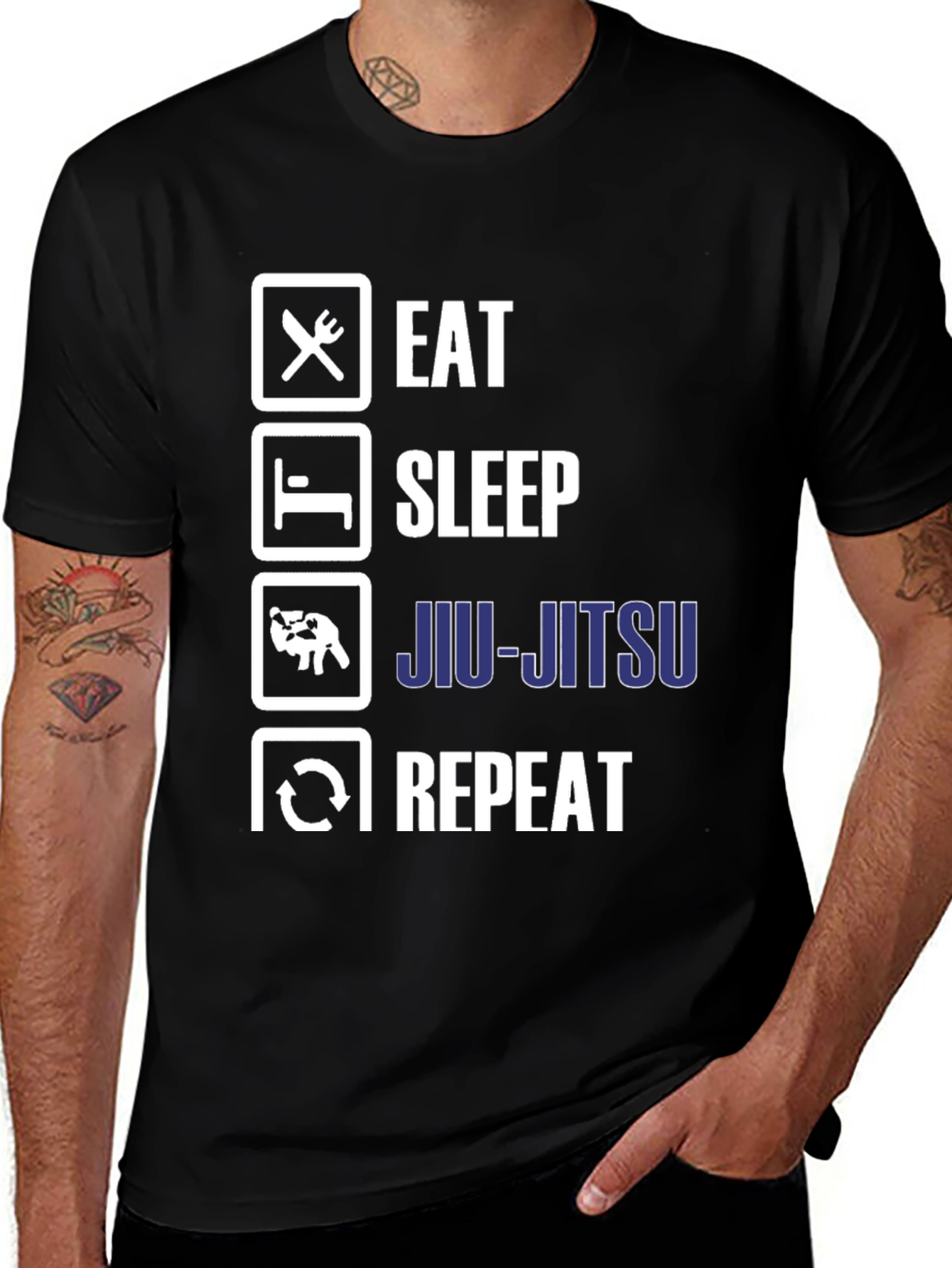 Eat Sleep Jiu-Jitsu Repeat T-Shirt