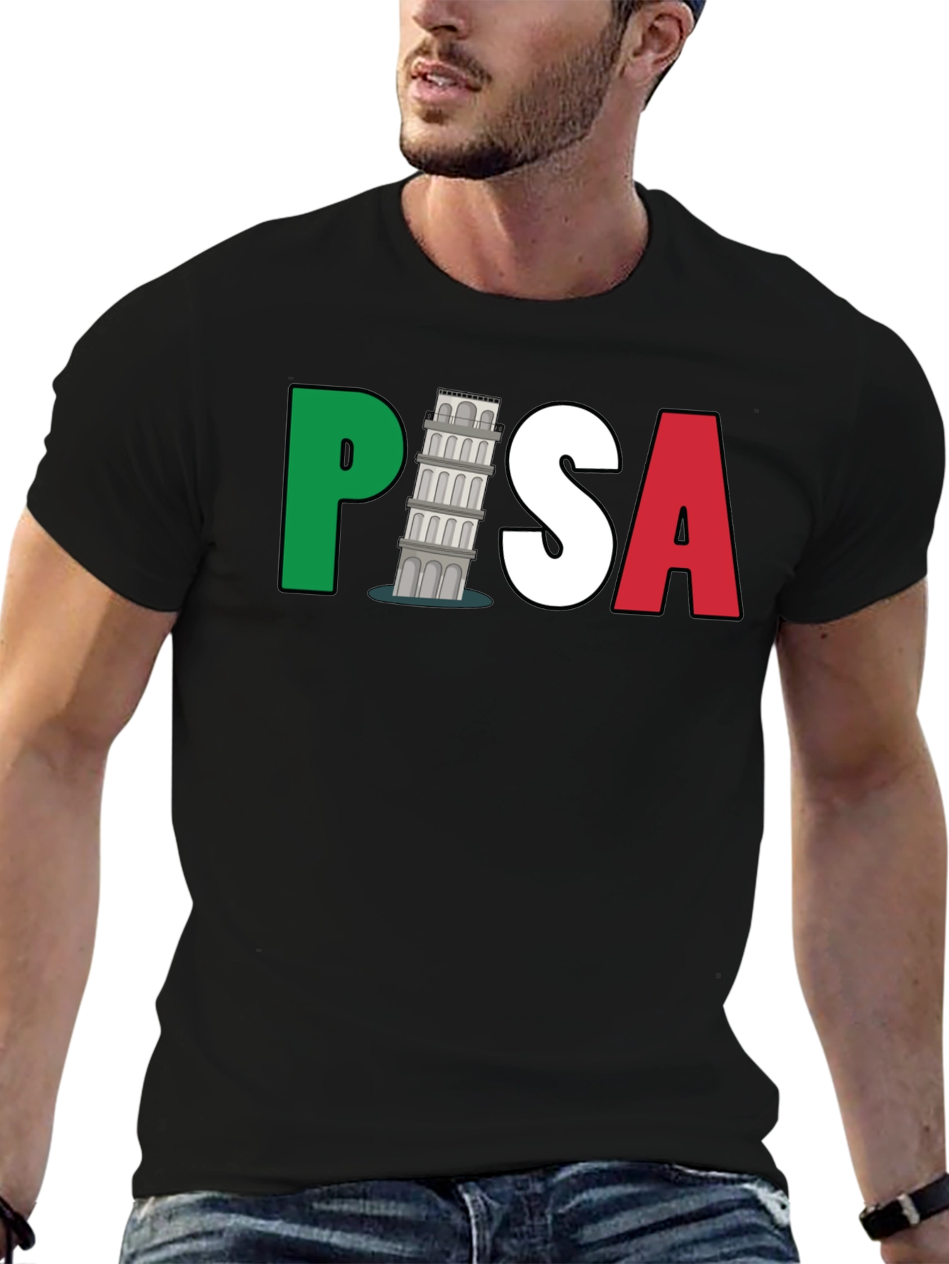 Italy Pisa Leaning Tower Graphic T-Shirt