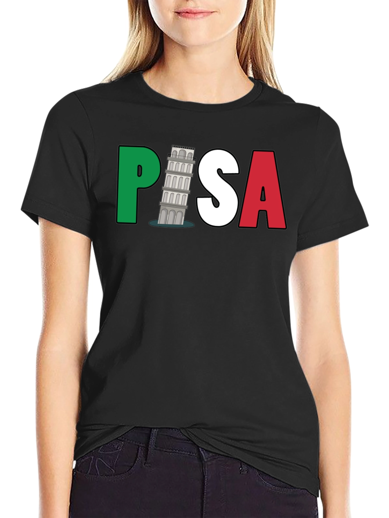 Italy Pisa Leaning Tower Graphic T-Shirt