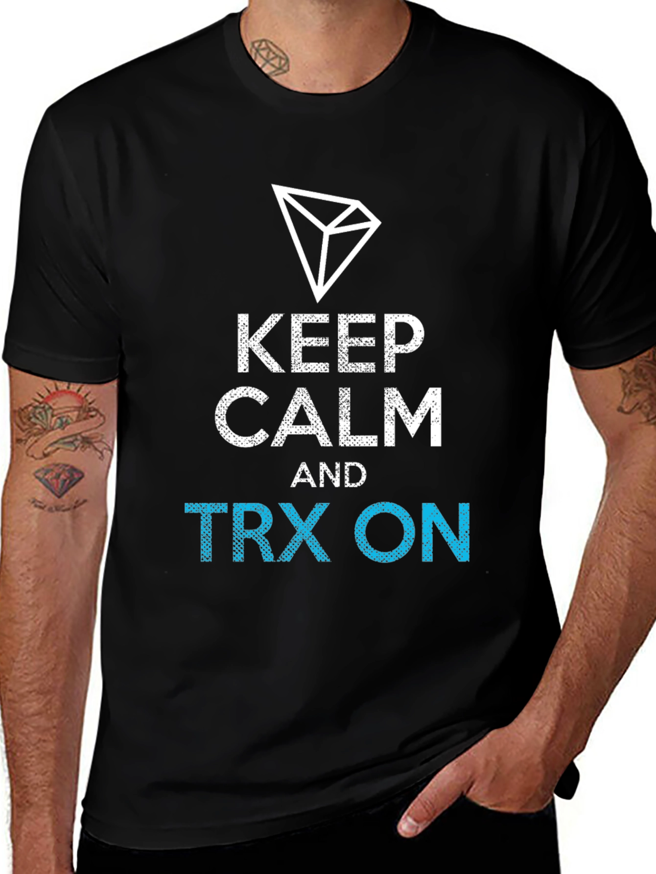 Keep Calm TRX On Black T-Shirt