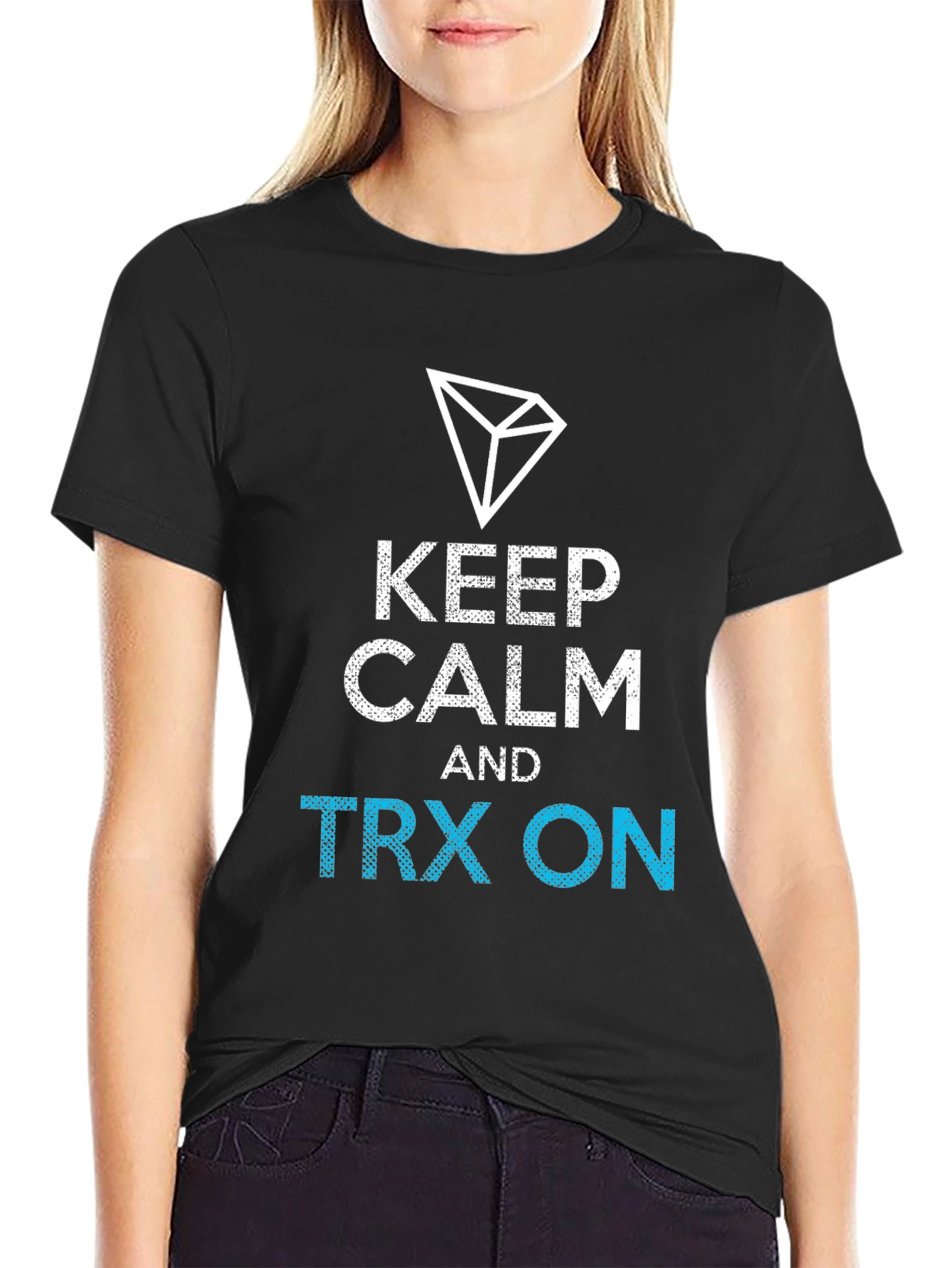 Keep Calm TRX On Black T-Shirt