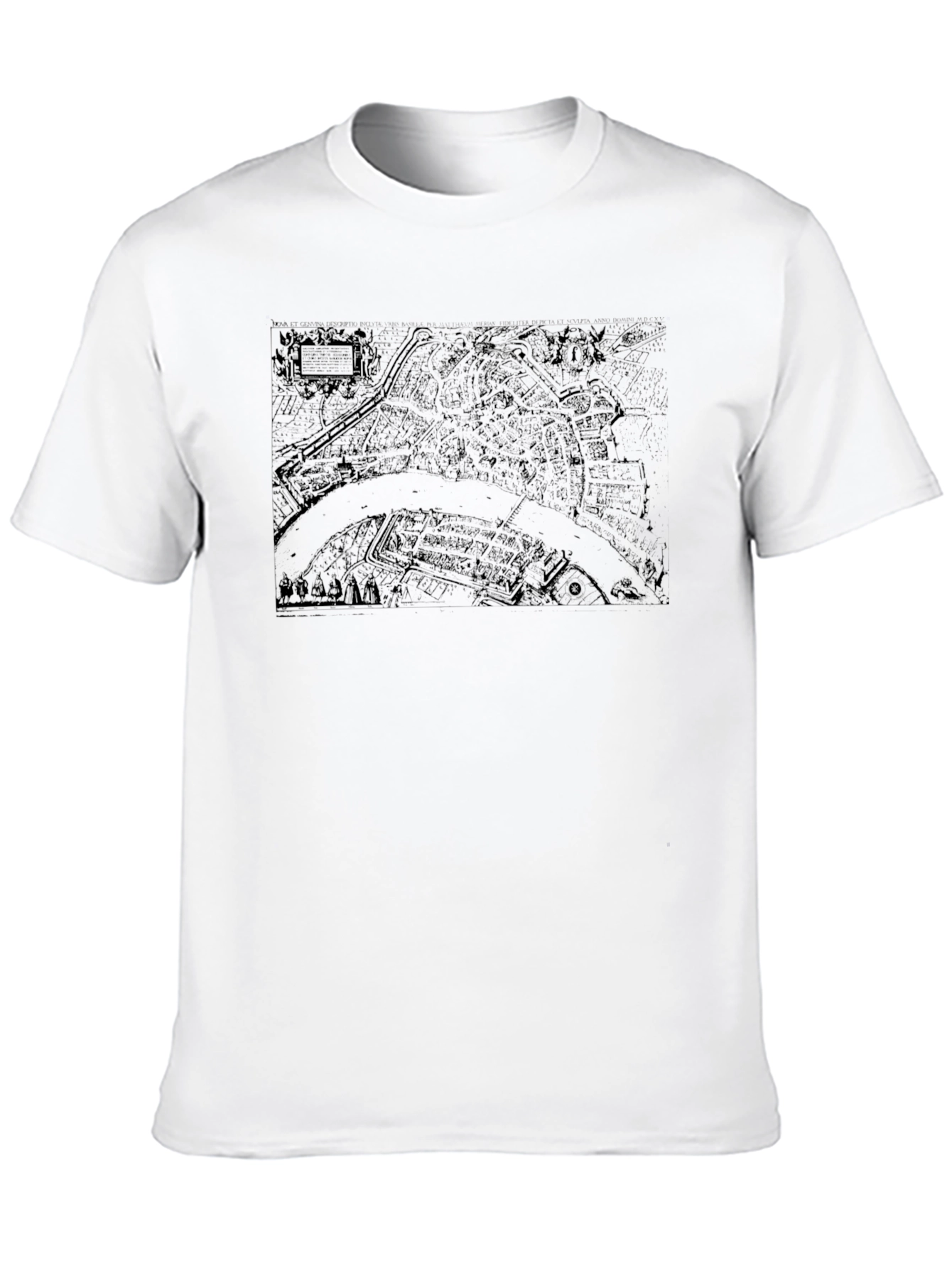 Black Map Graphic Tee