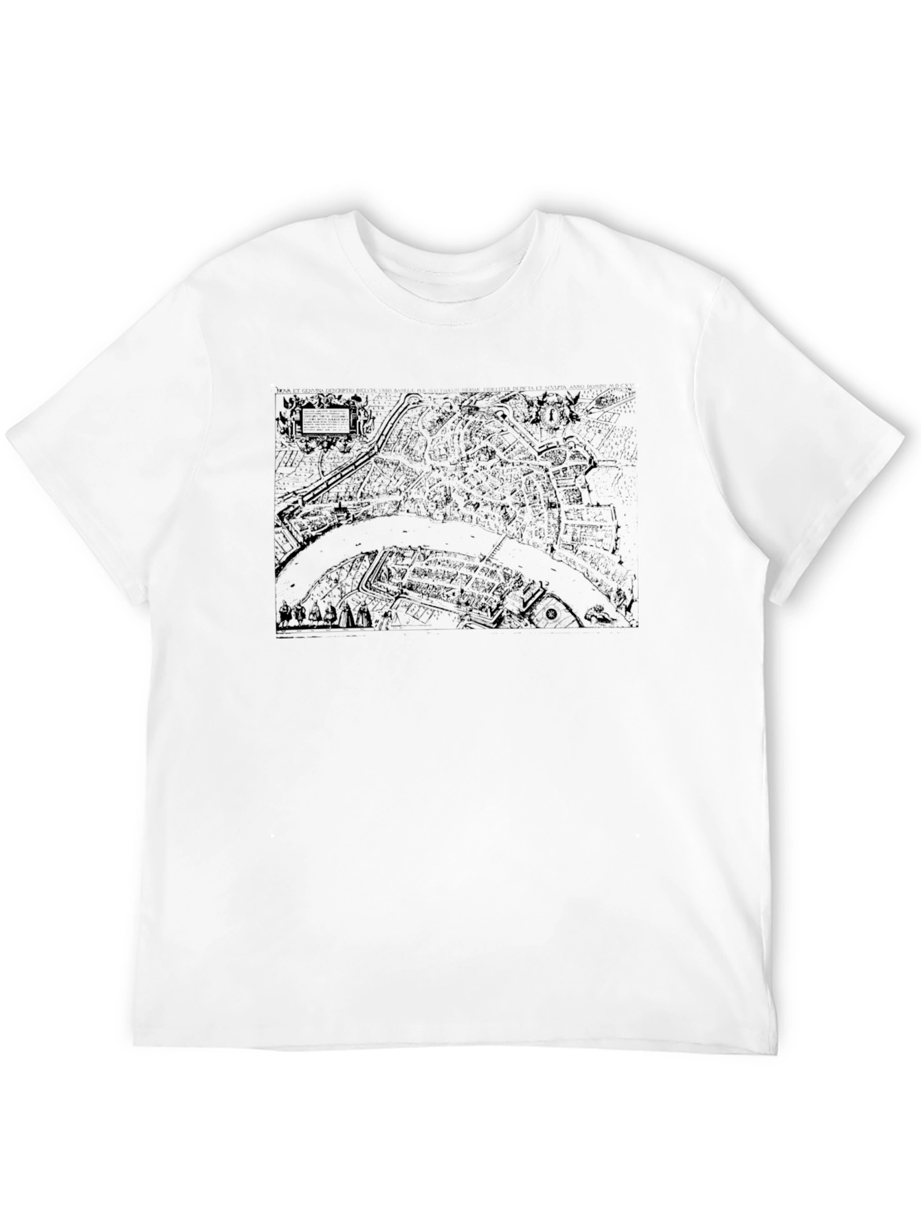 Black Map Graphic Tee