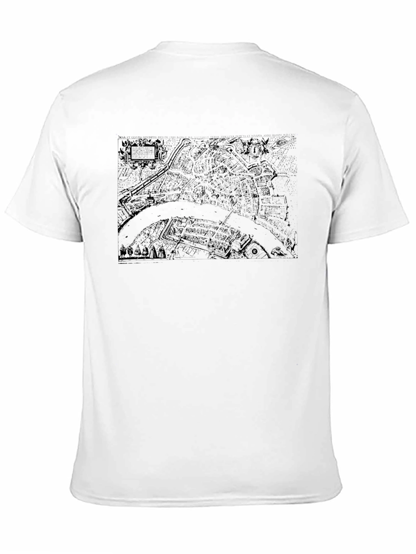 Black Map Graphic Tee
