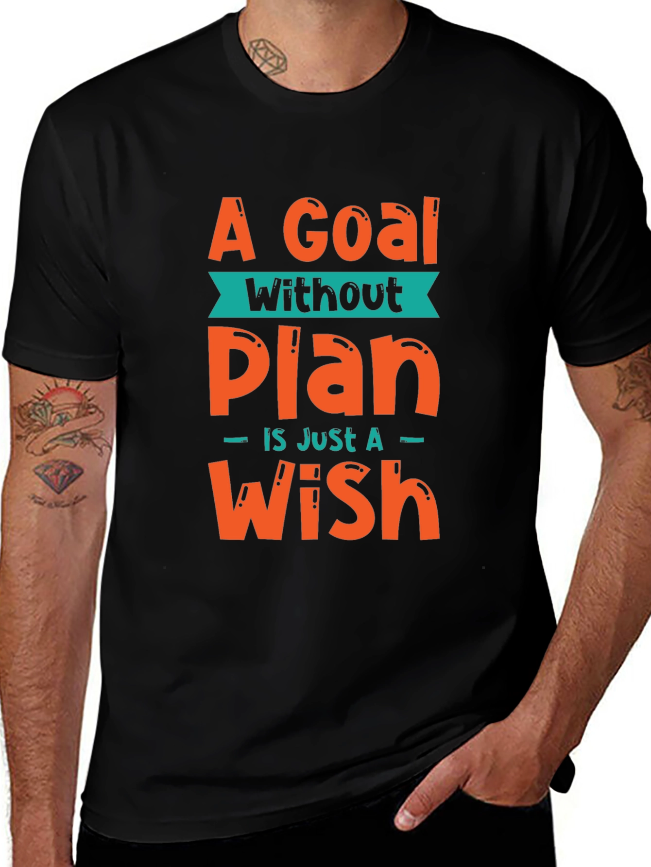 Goal Without a Plan Graphic Tee - Motivational T-Shirt