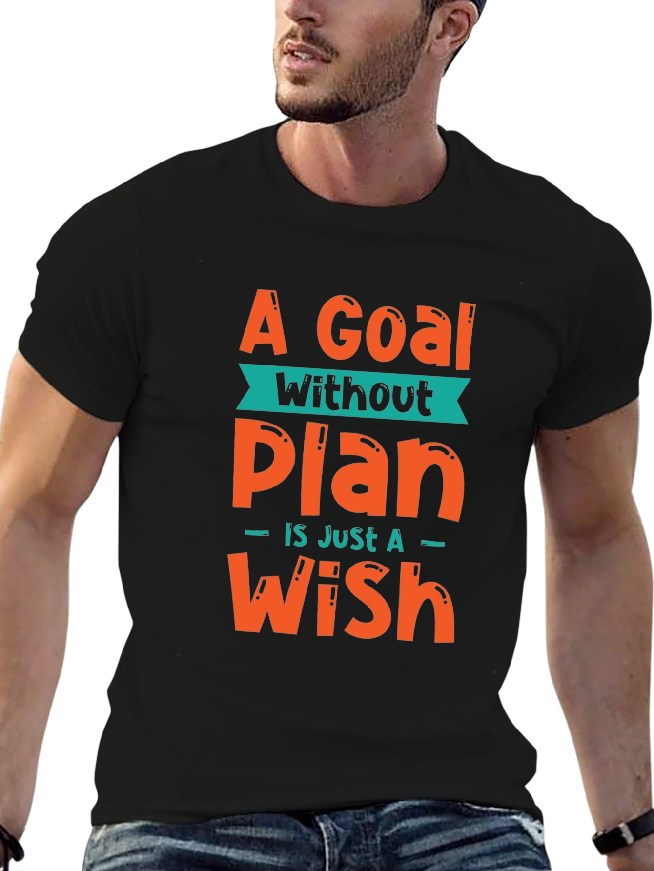 Goal Without a Plan Graphic Tee - Motivational T-Shirt