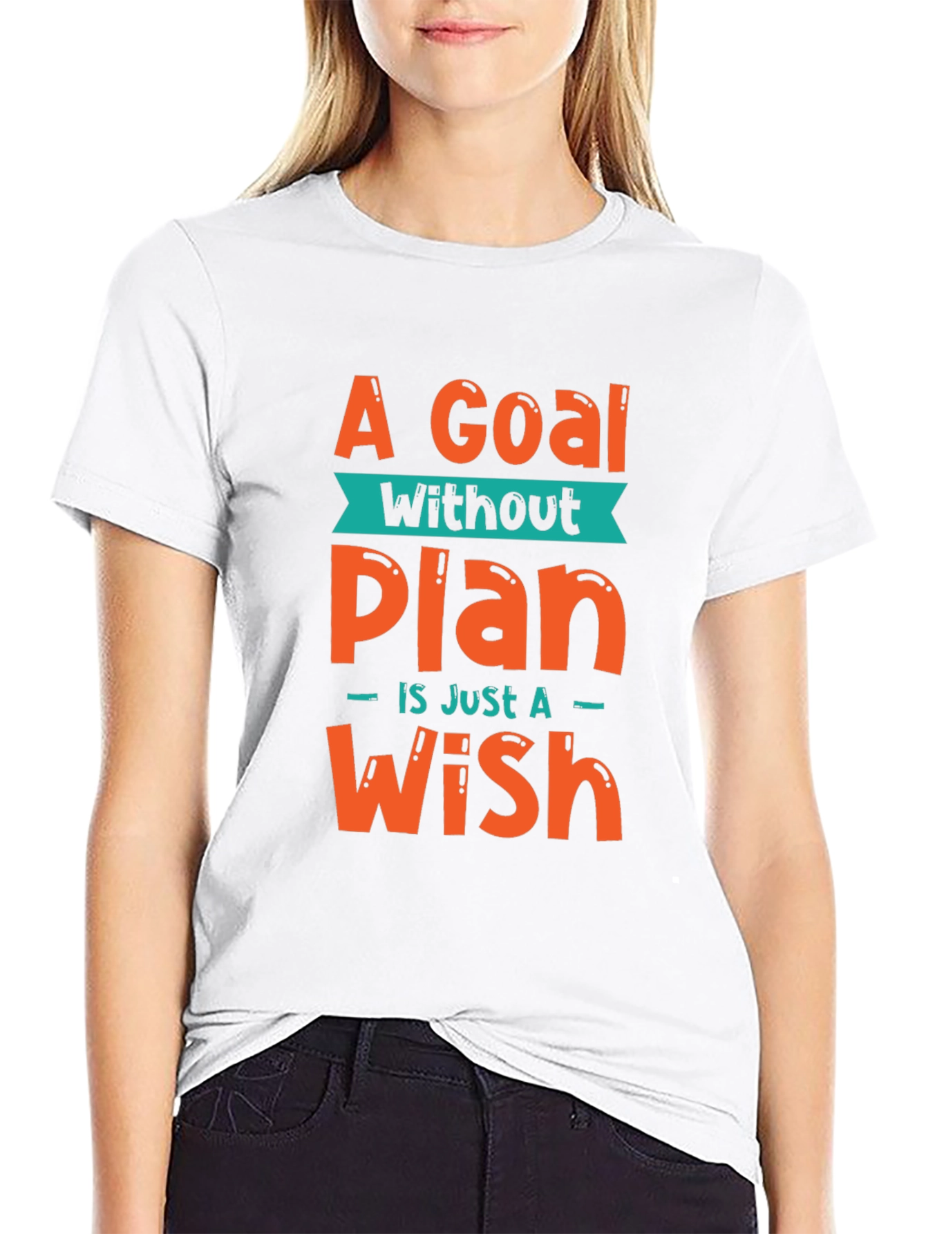 Goal Without a Plan Graphic Tee - Motivational T-Shirt