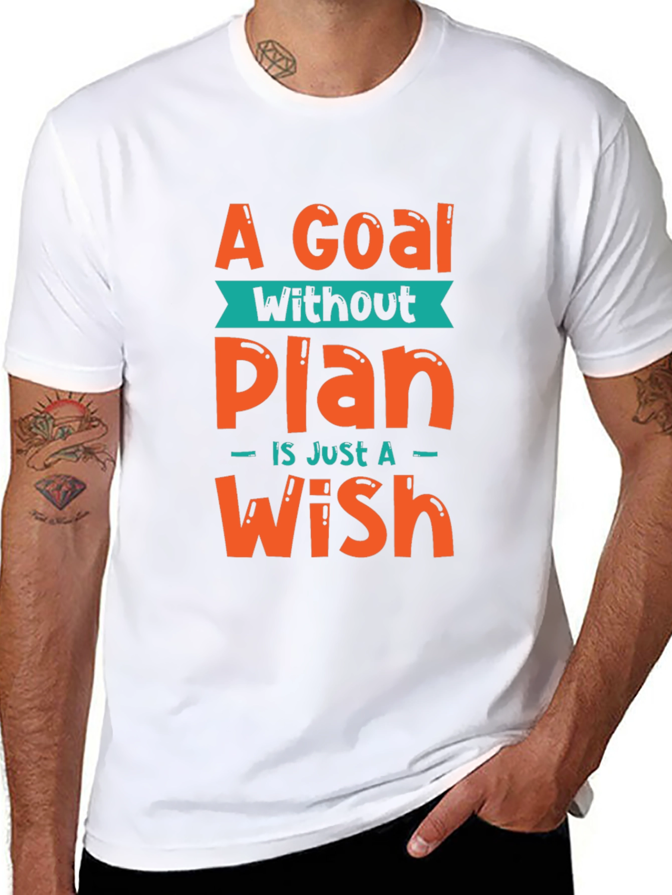 Goal Without a Plan Graphic Tee - Motivational T-Shirt
