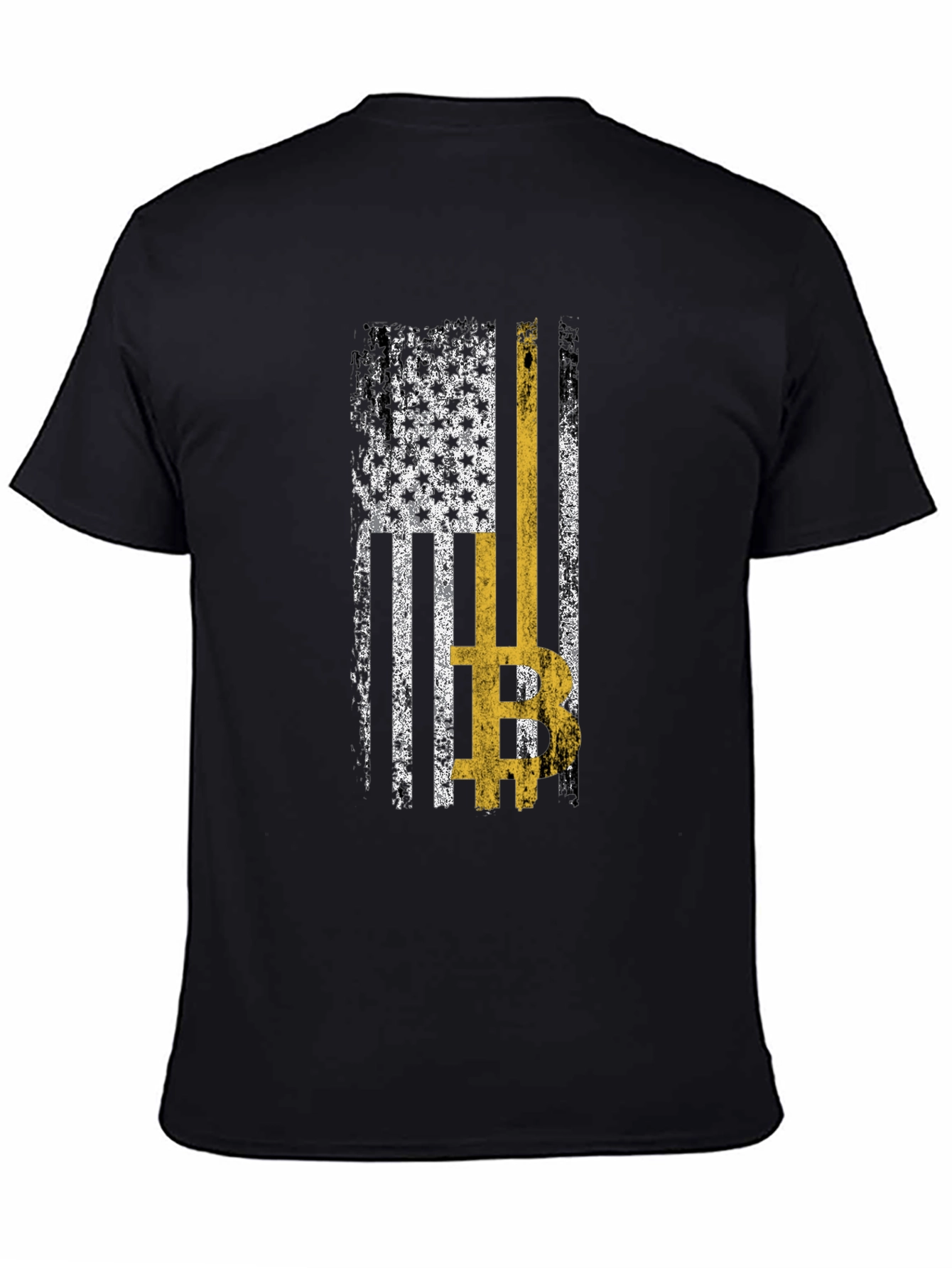 Bitcoin USA Flag Graphic Tee - Crypto T-Shirt