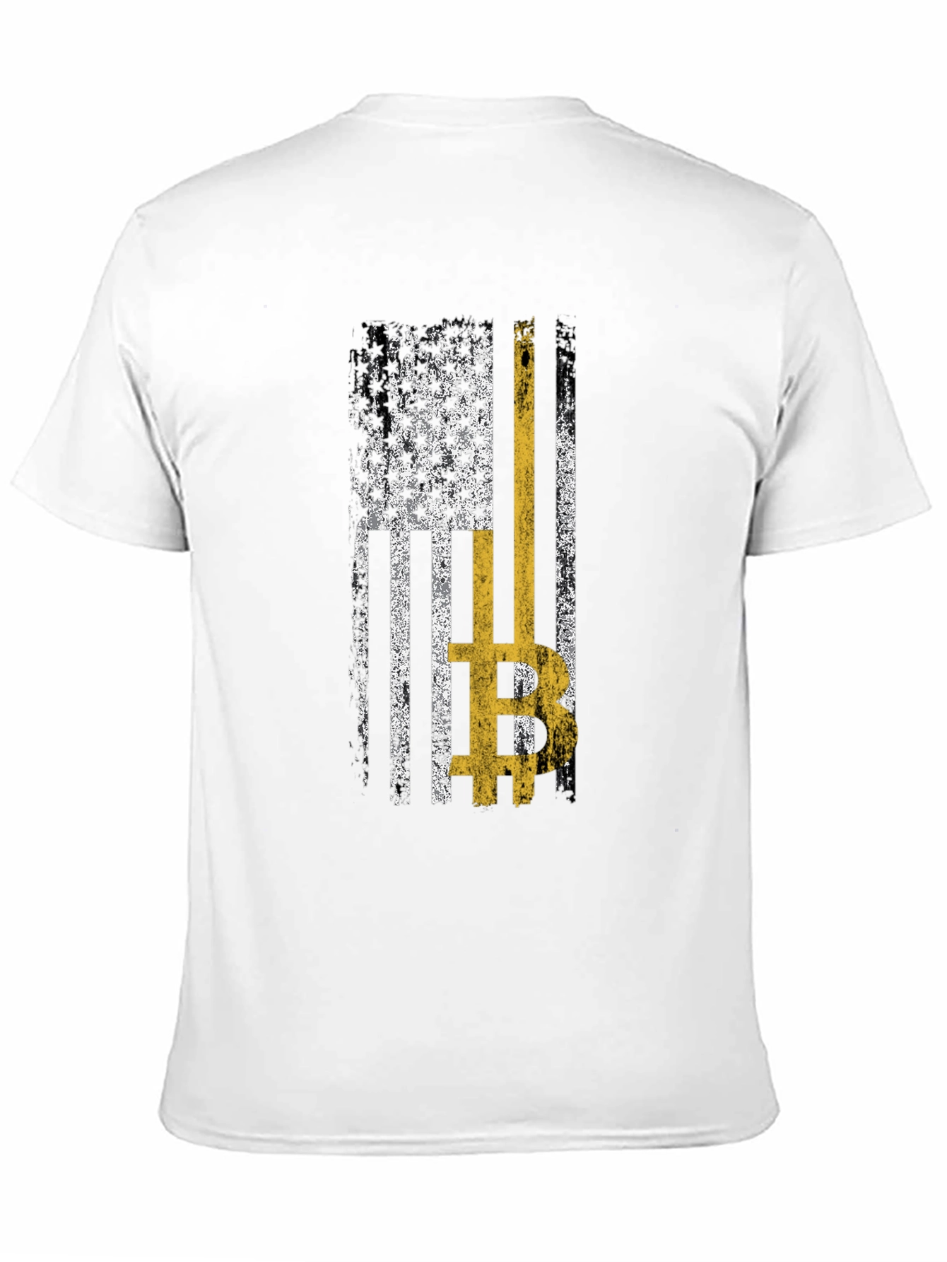 Bitcoin USA Flag Graphic Tee - Crypto T-Shirt