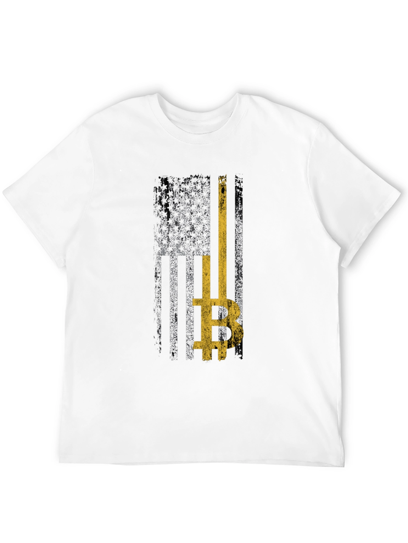 Bitcoin USA Flag Graphic Tee - Crypto T-Shirt