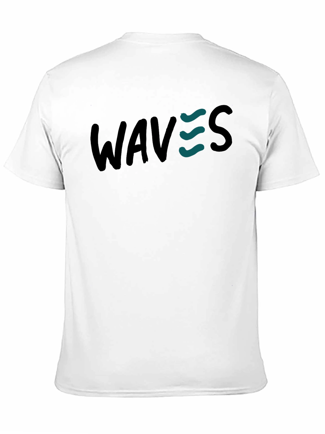 WAVES Graphic Print T-Shirt - Casual Style