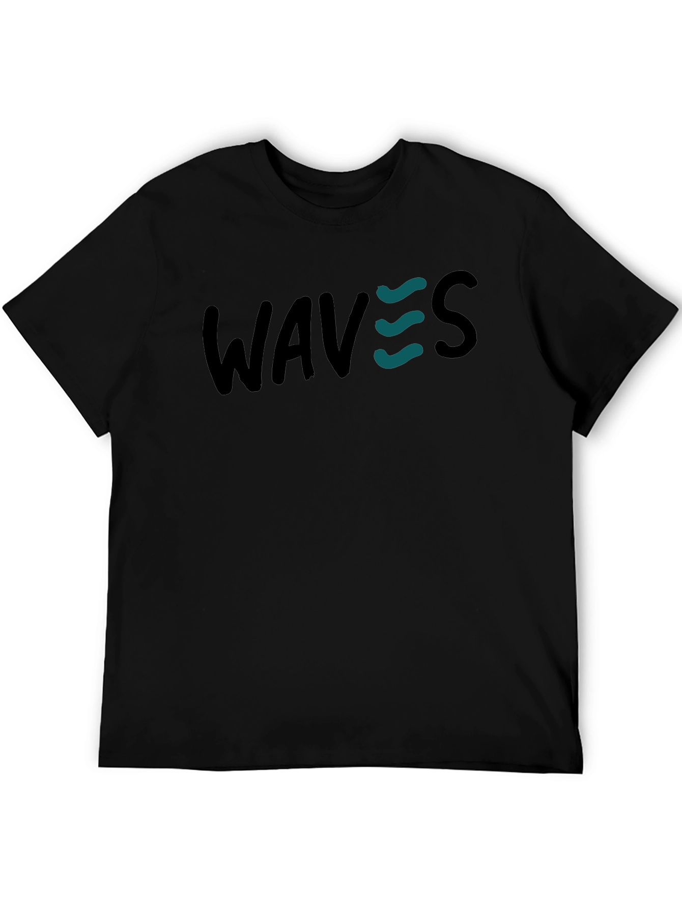 WAVES Graphic Print T-Shirt - Casual Style