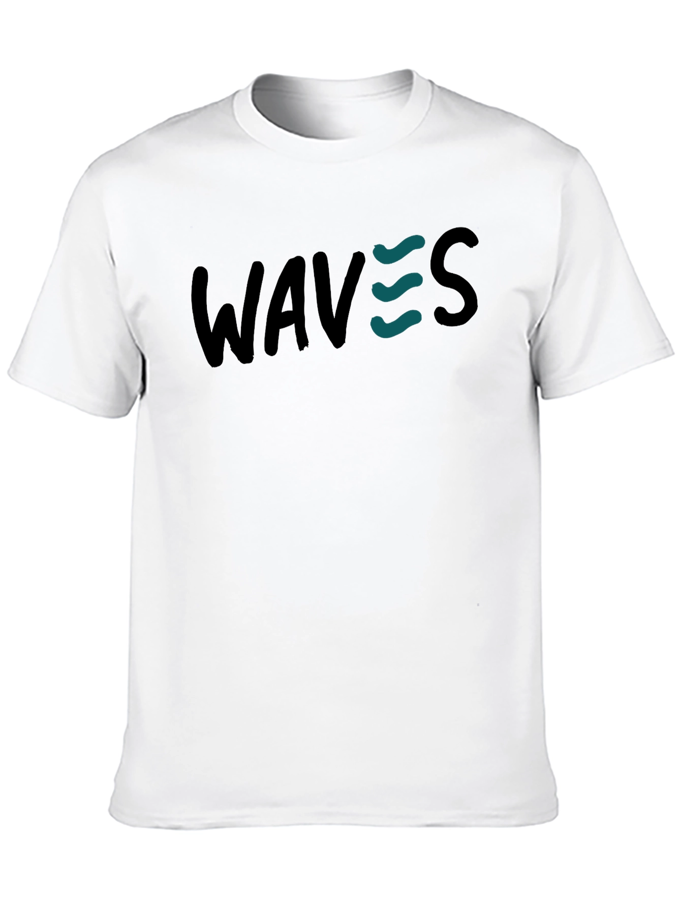 WAVES Graphic Print T-Shirt - Casual Style