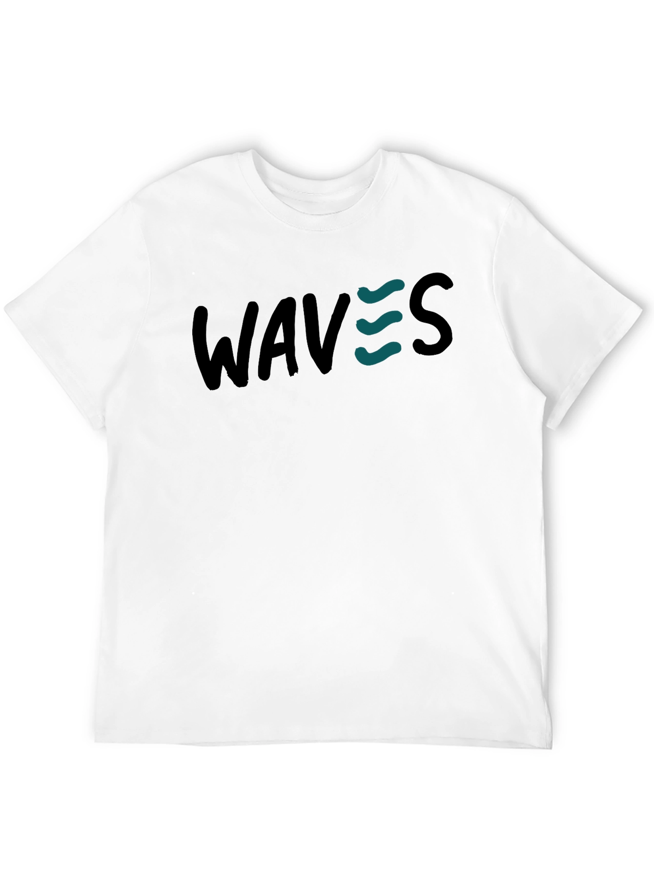WAVES Graphic Print T-Shirt - Casual Style