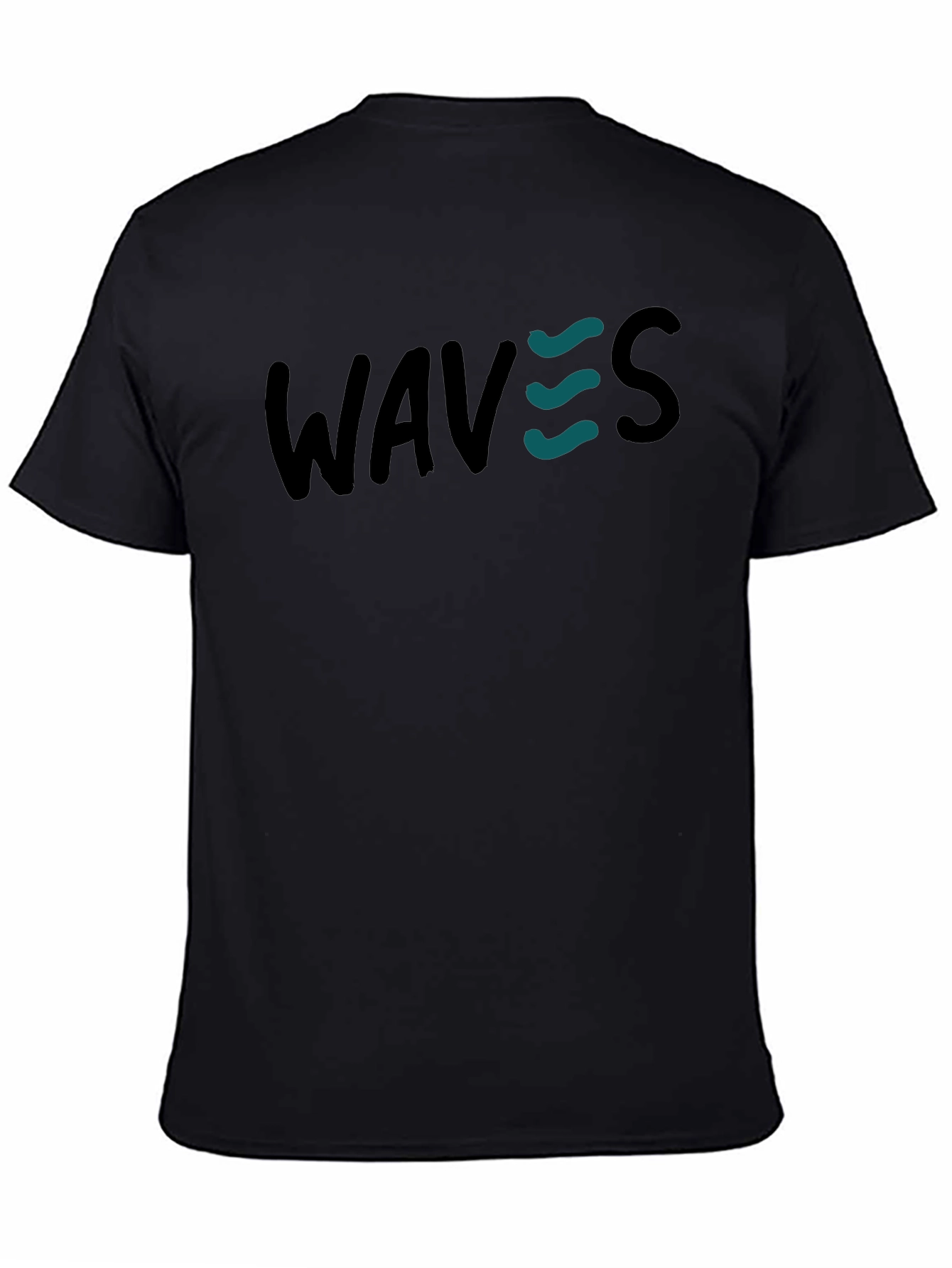 WAVES Graphic Print T-Shirt - Casual Style