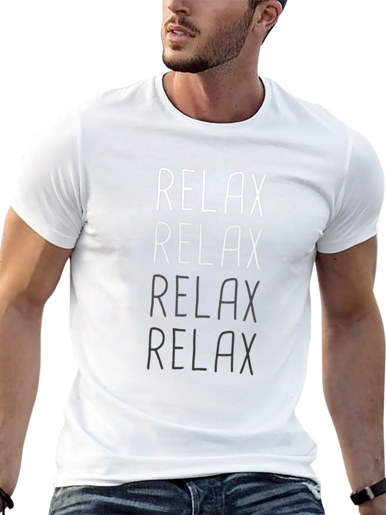 Relax Graphic T-Shirt - Mens Casual Tee