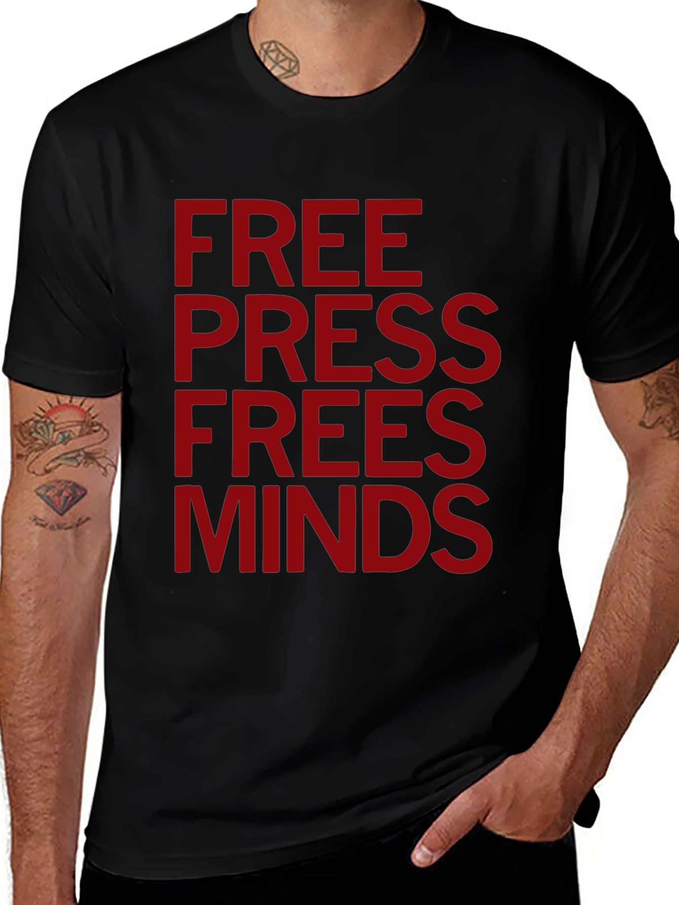 Free Press Frees Minds Graphic Tee
