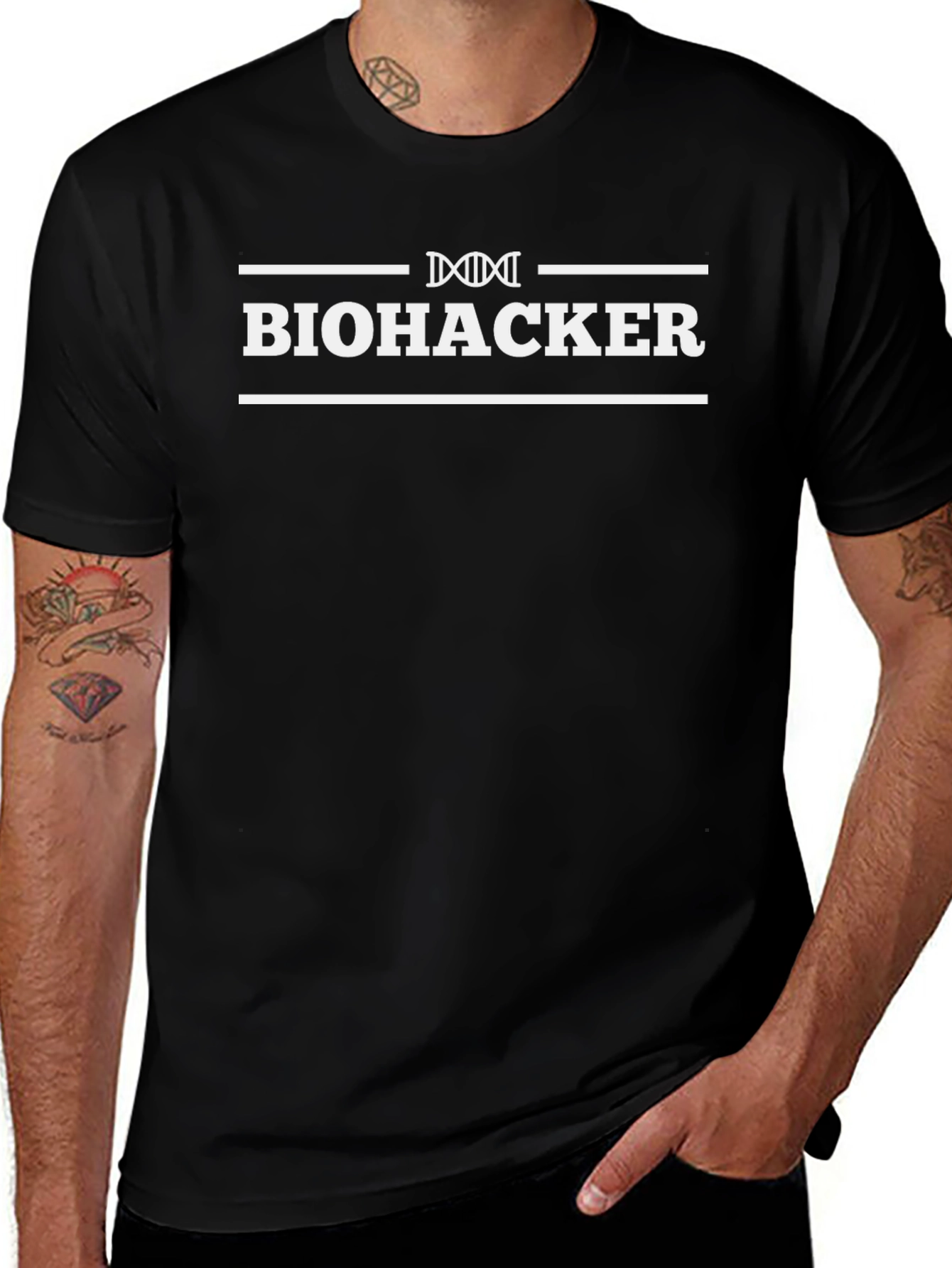 Biohacker Graphic Tee - Black