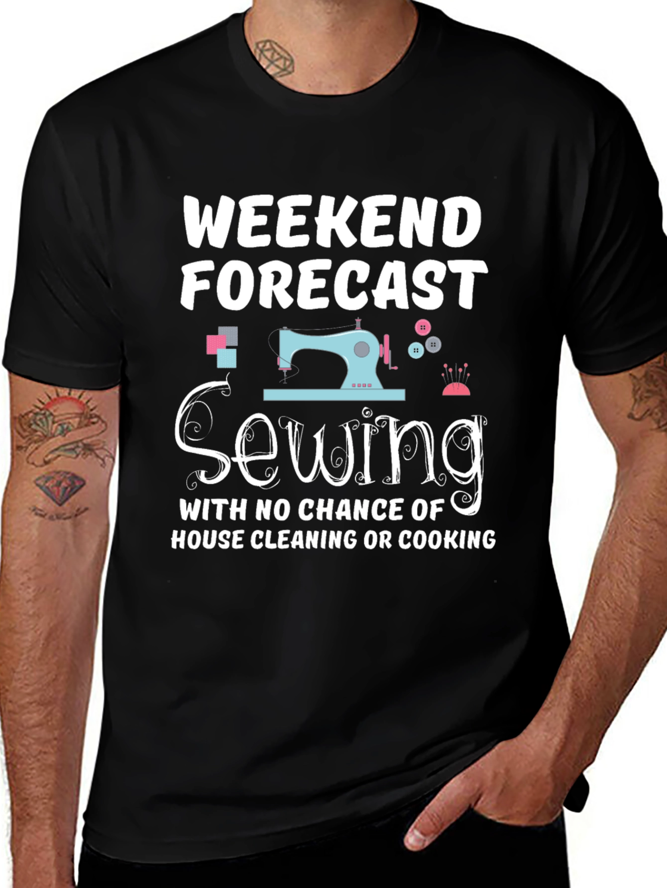 Weekend Sewing Forecast T-Shirt