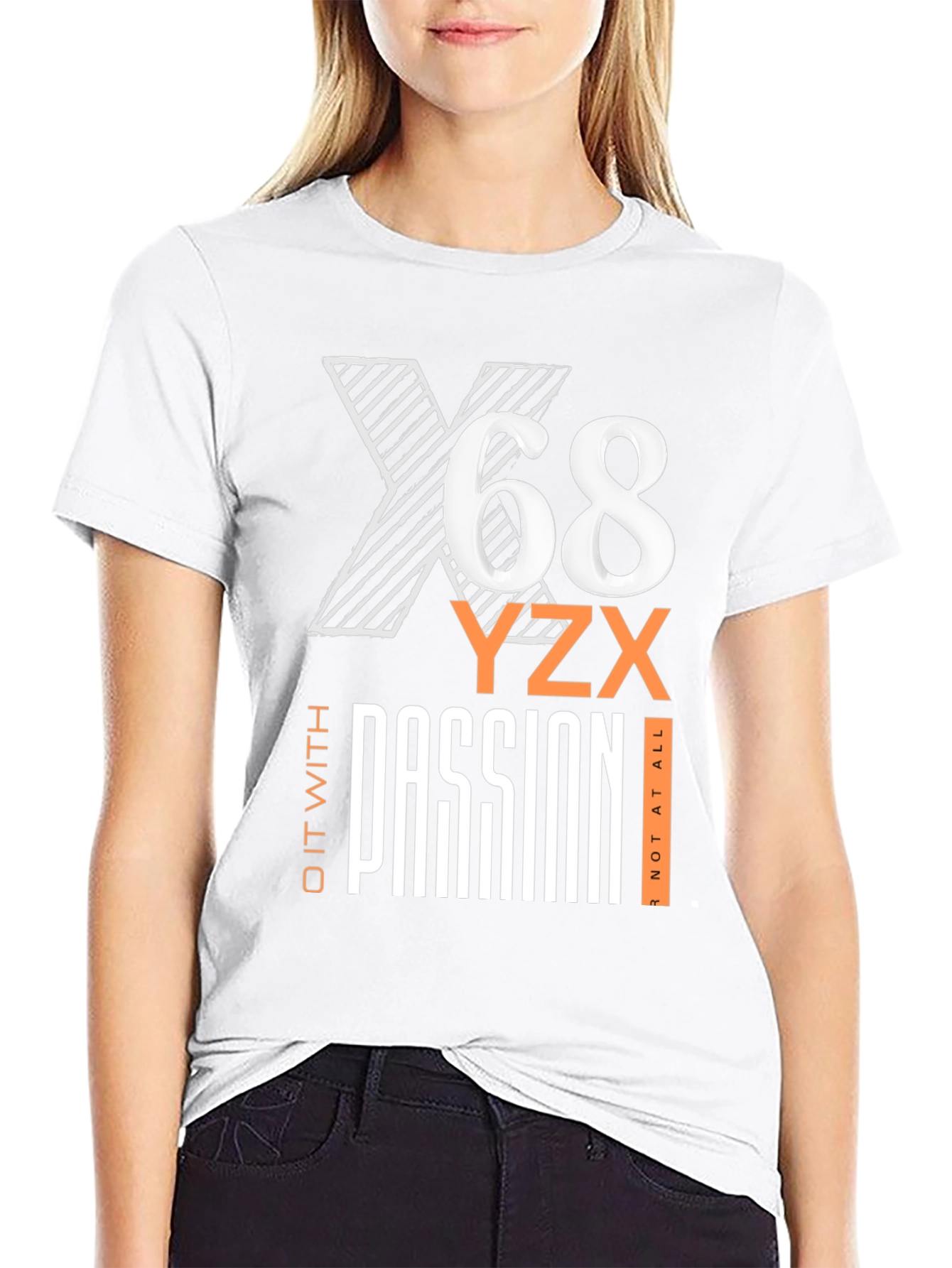 Mens Black Graphic T-Shirt - X68 Passion Tee