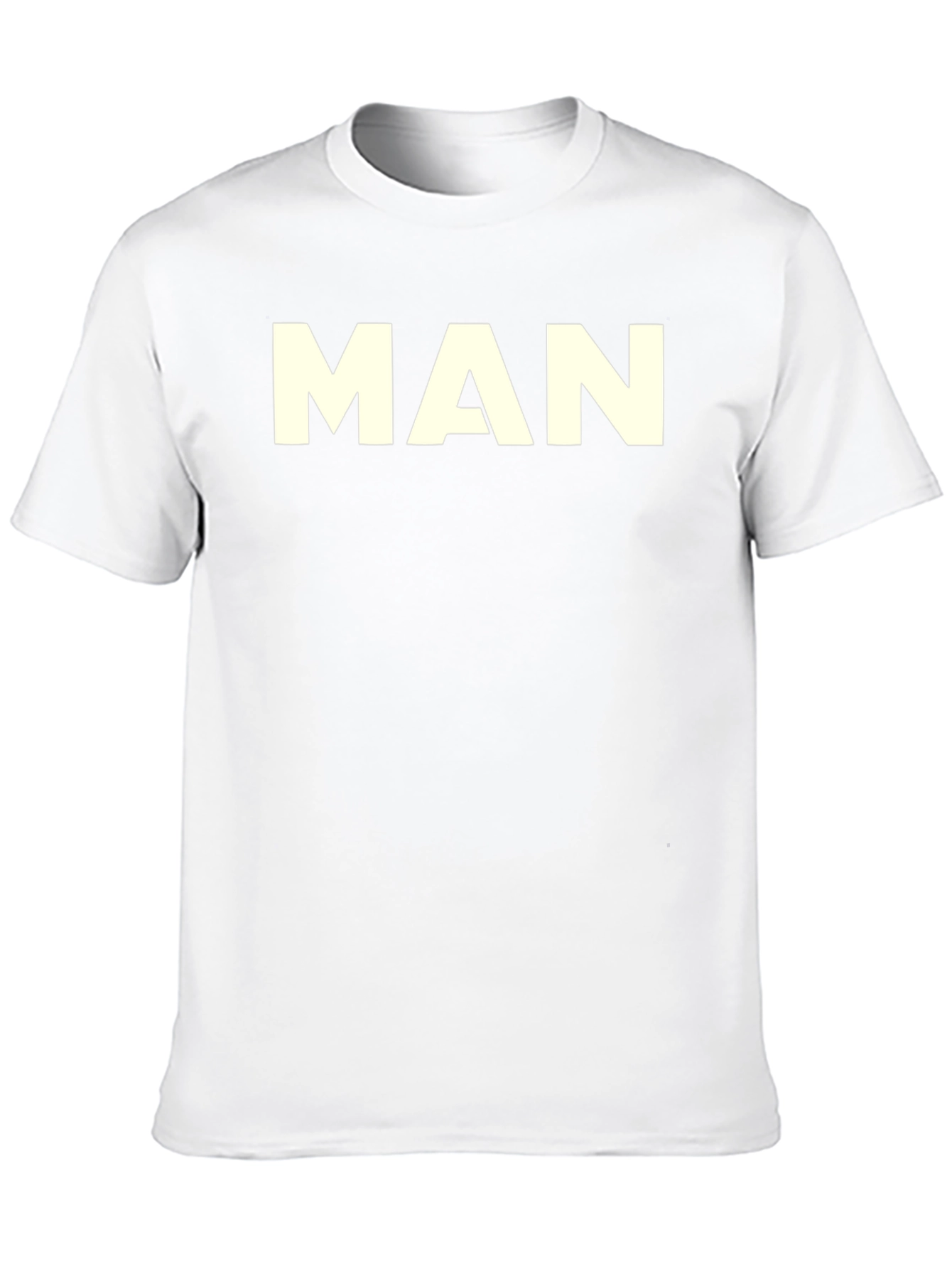 Mens Black T-Shirt - Bold MAN Graphic