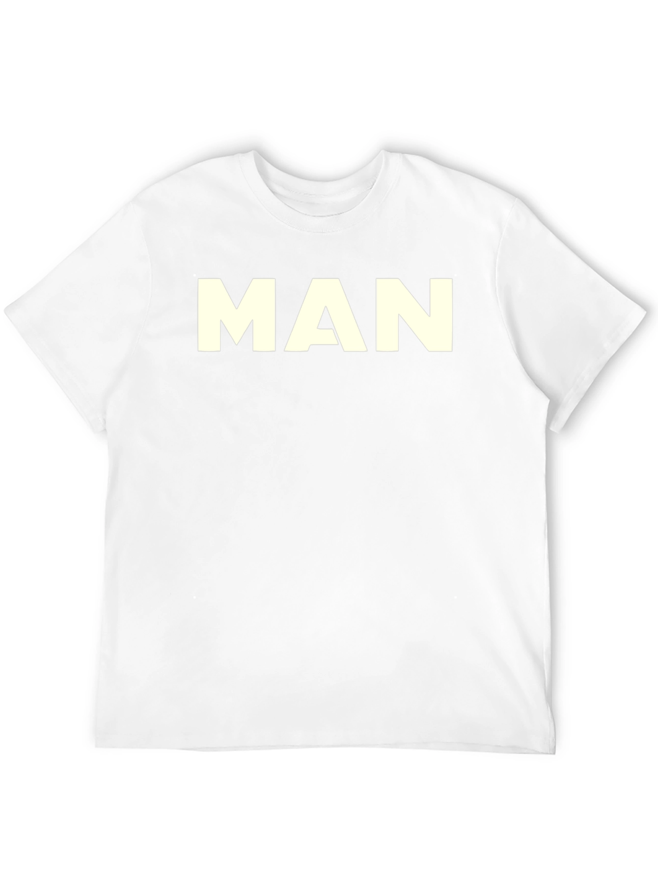 Mens Black T-Shirt - Bold MAN Graphic