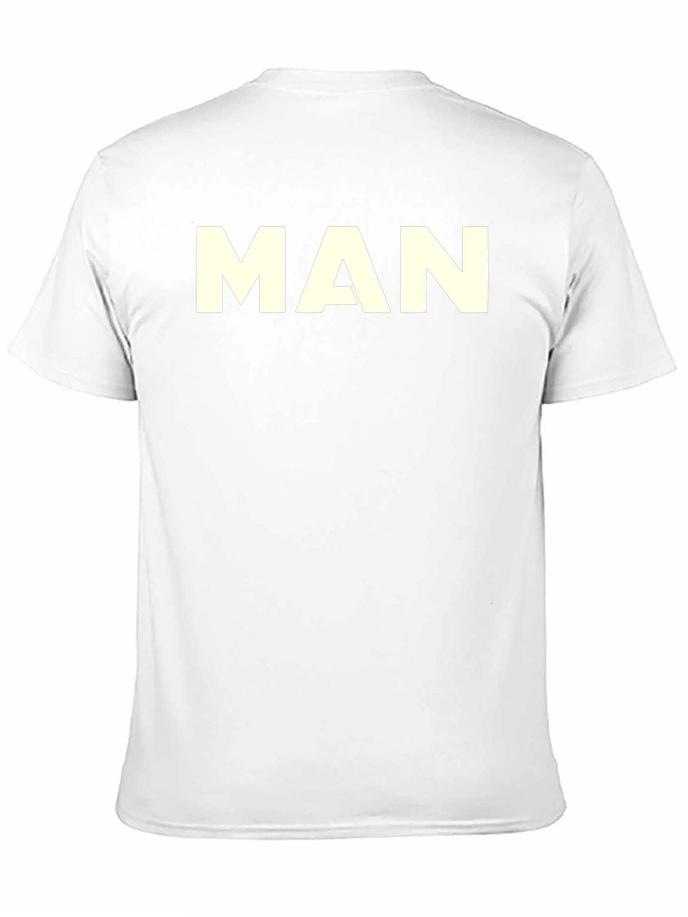 Mens Black T-Shirt - Bold MAN Graphic