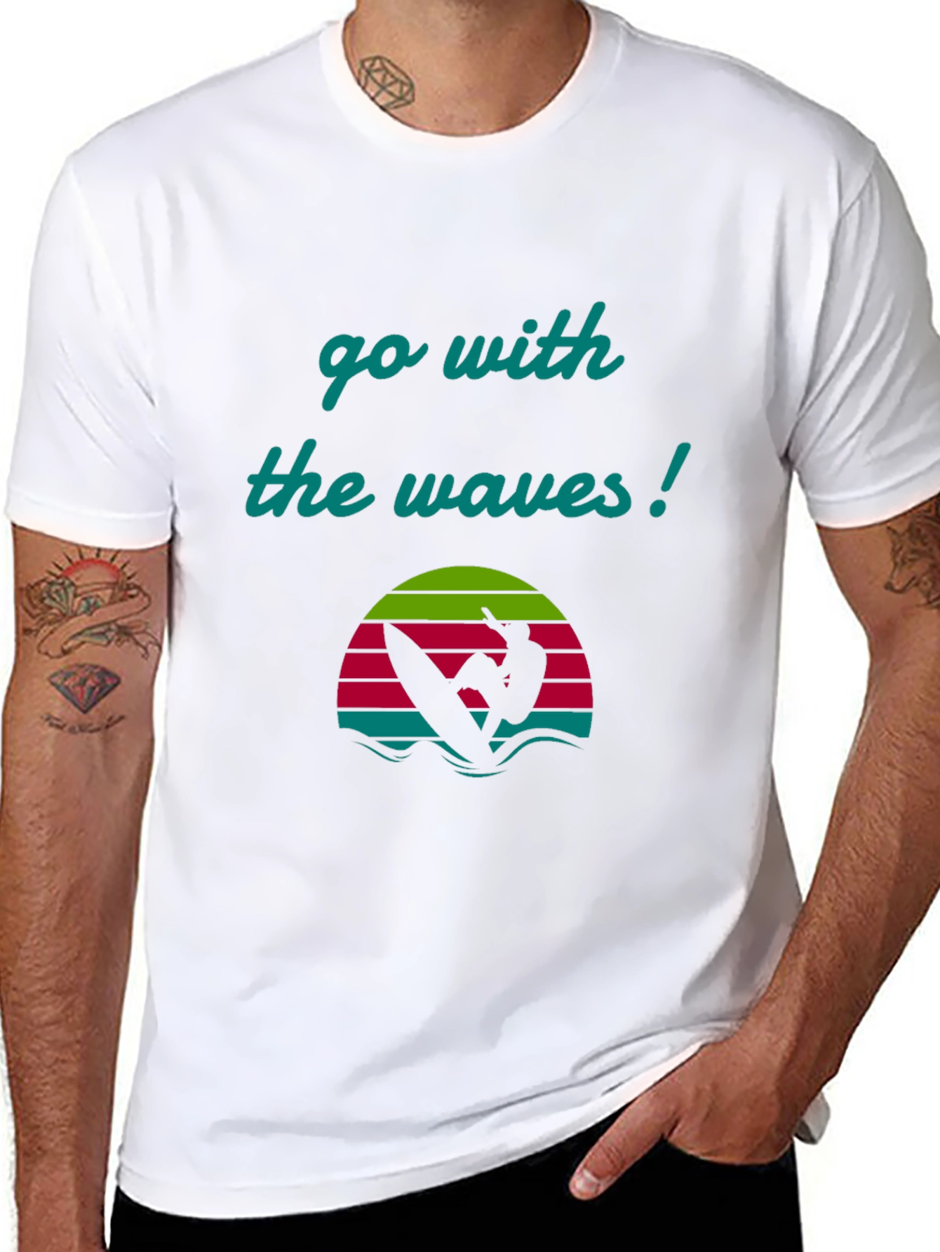 Go With The Waves Graphic Tee